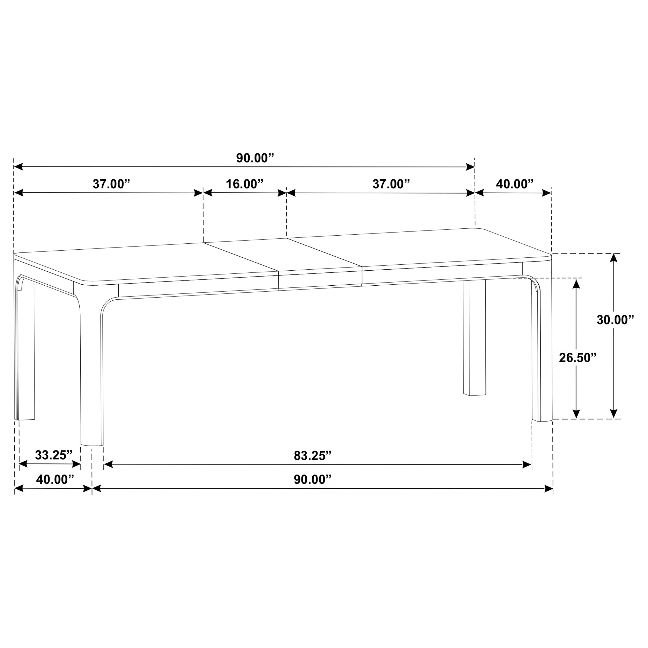 Solano 90-inch Extension Dining Table Weathered Mango — view 11