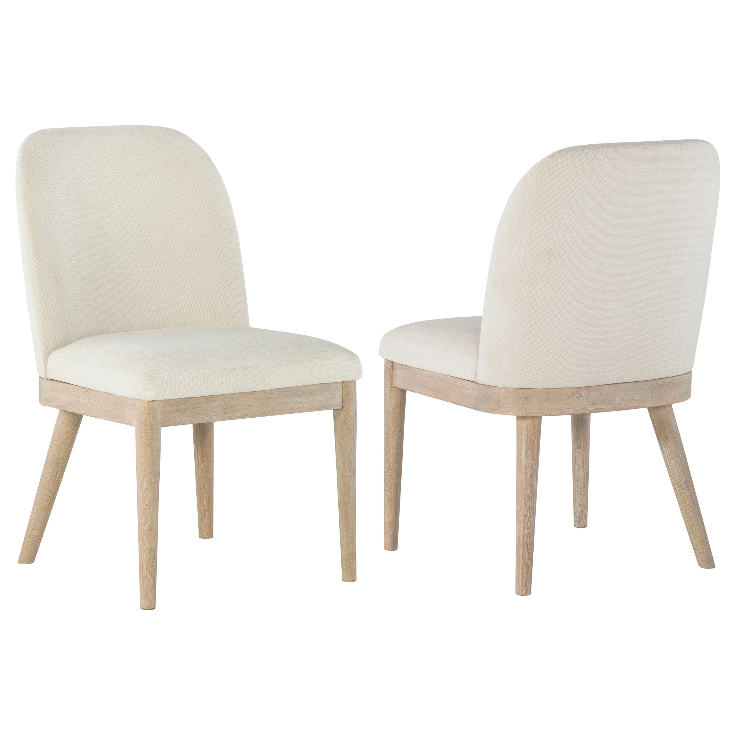 Solano Upholstered Dining Side Chair Beige (Set of 2) — view 1