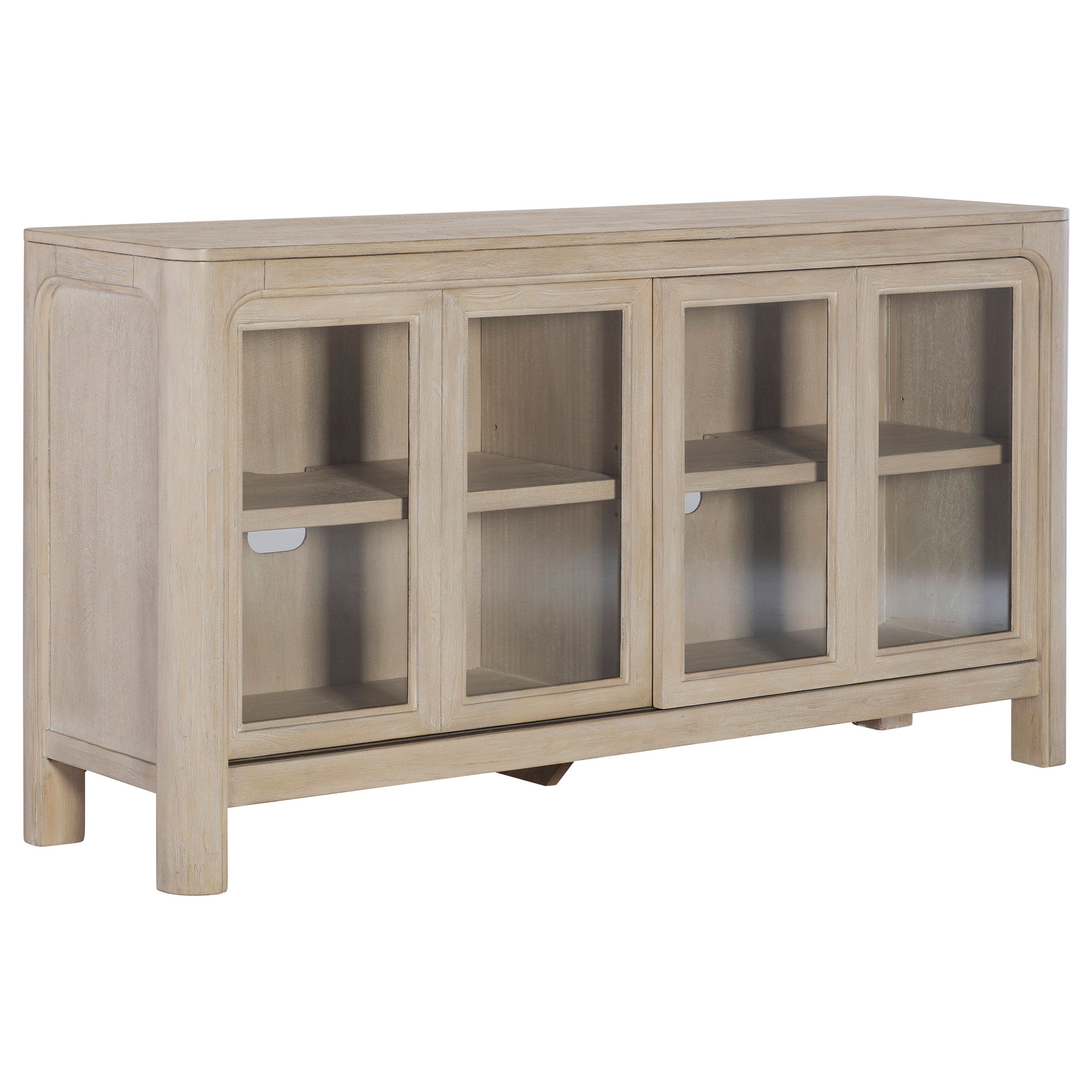 Solano Sliding Door Dining Sideboard Server Weathered Mango — view 1