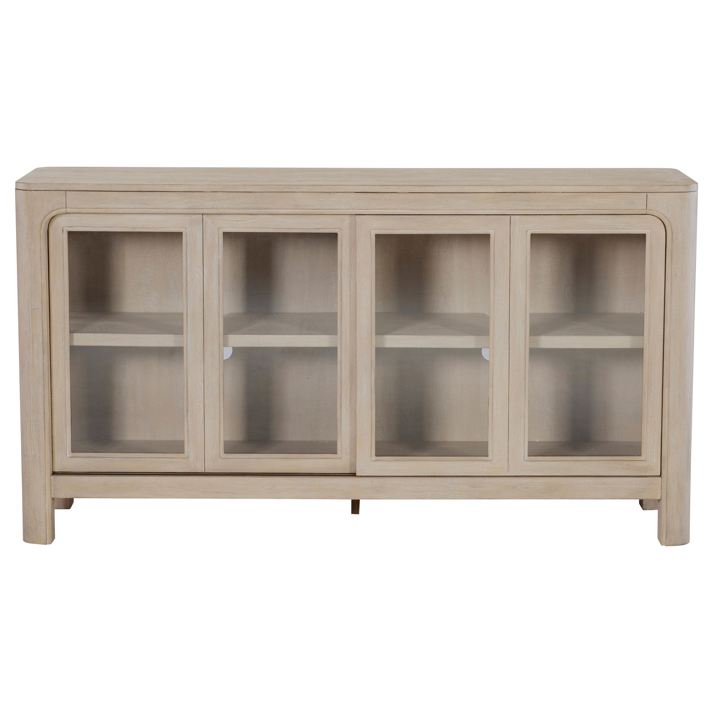 Solano Sliding Door Dining Sideboard Server Weathered Mango — view 4