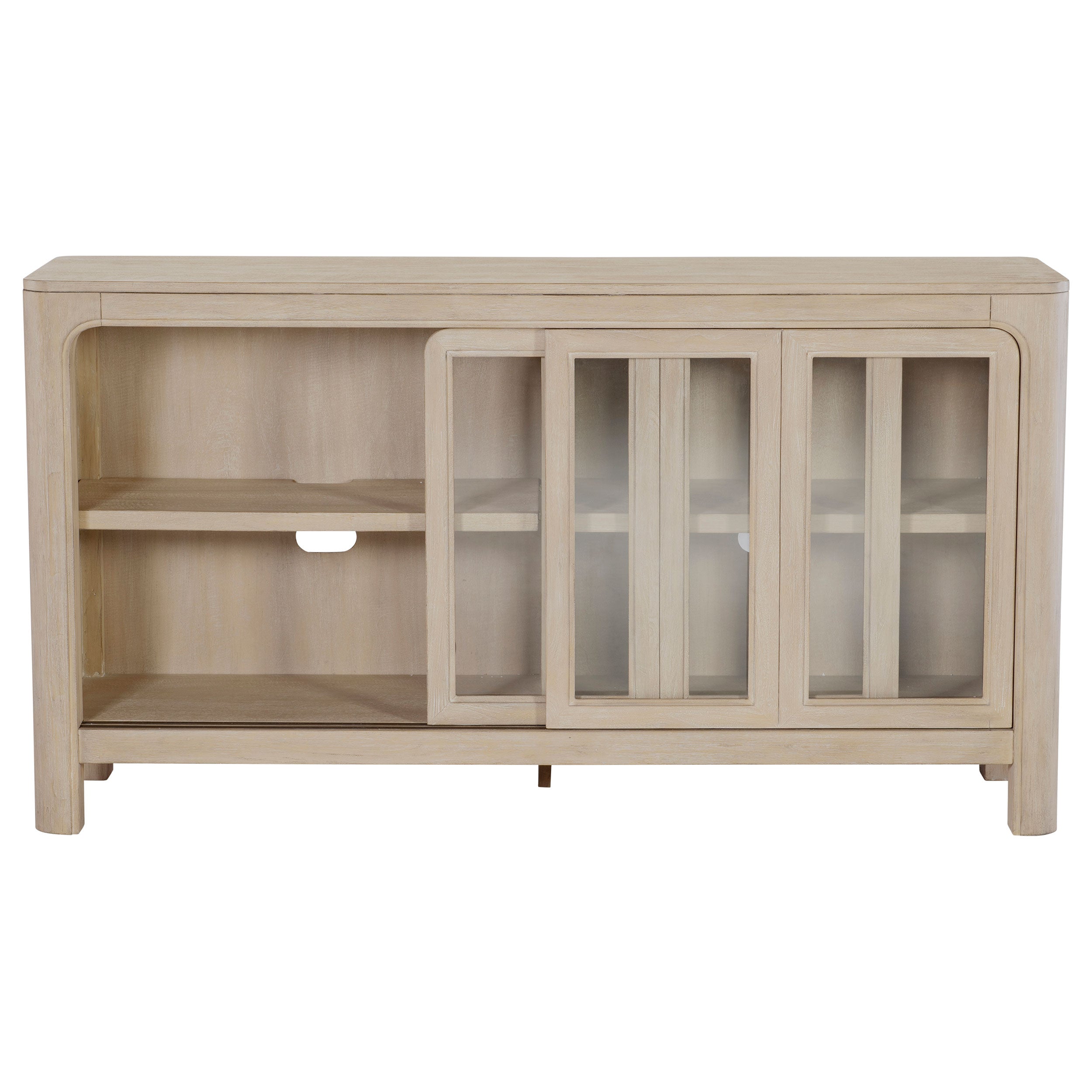 Solano Sliding Door Dining Sideboard Server Weathered Mango — view 5