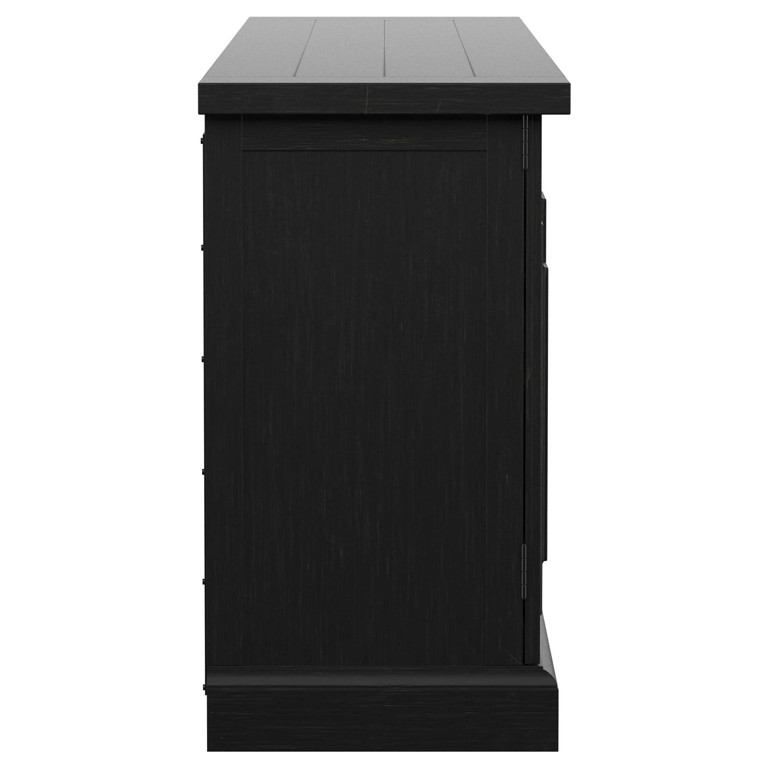 Florence 4-door Dining Sideboard Buffet Distressed Black — view 10