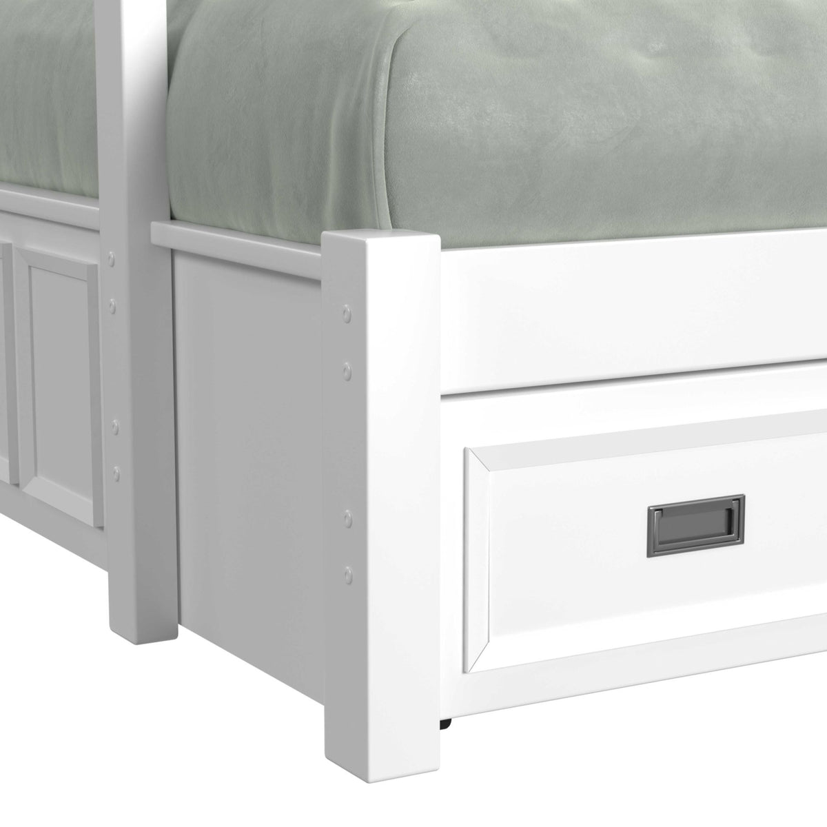 Hampton Kids Bunk With Staircase And Trundle in Black by Elements International, view 8