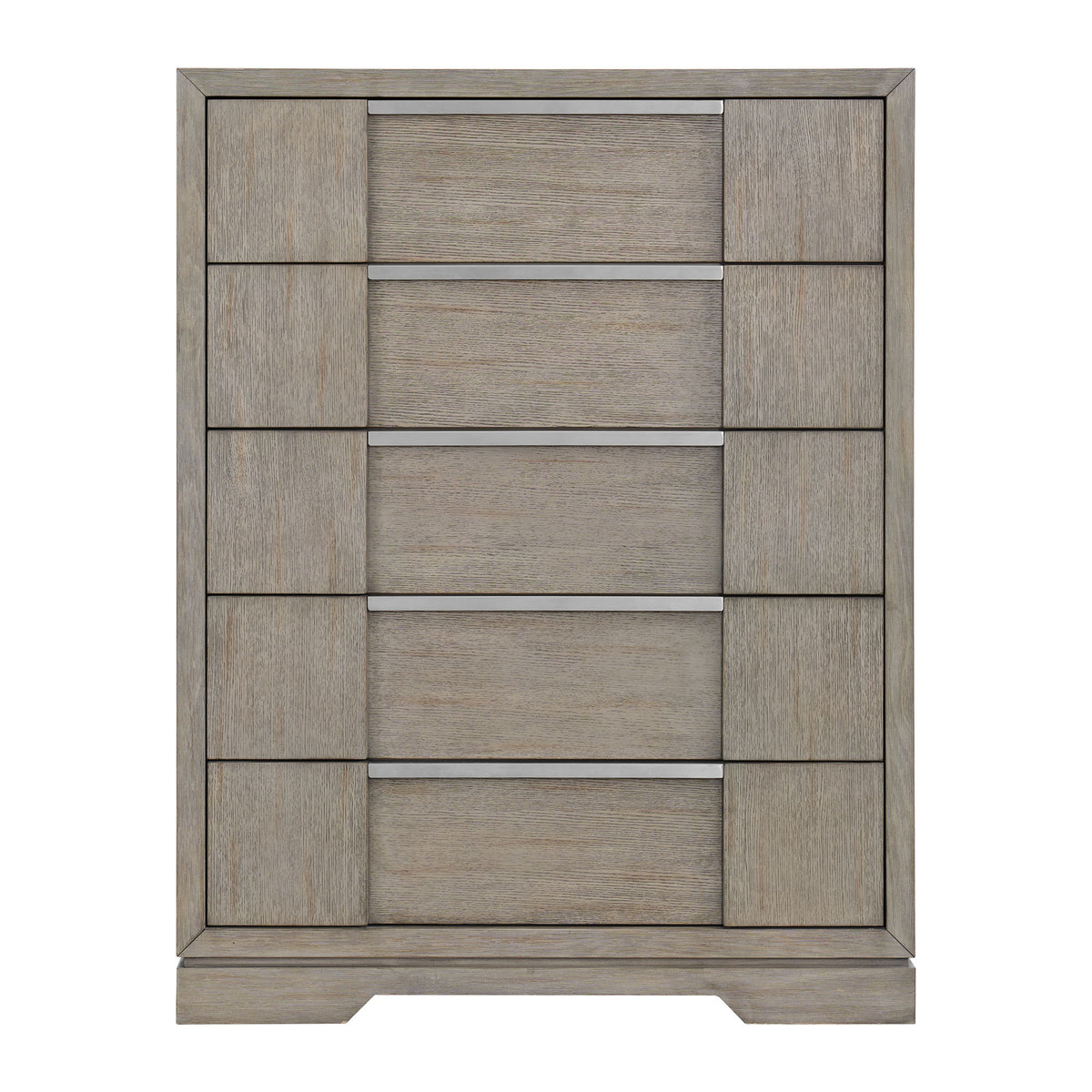 Kelis 5 Drawer Chest in Gray by Elements International, view 2
