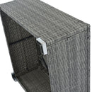 8 Pieces Outdoor Patio Furniture Conversation Wicker Sofa Set