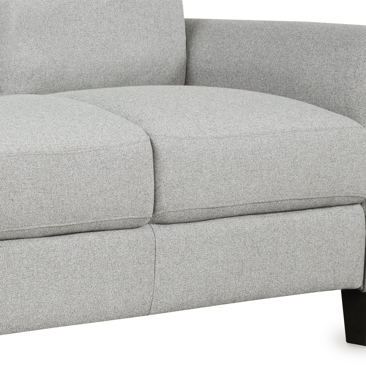 Living Room Furniture Loveseat Sofa and 3-seat sofa (Light Gray) - Atlantic Fine Furniture Melbourne FL