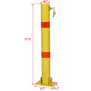 Parking Bollard Pole Barrier With Lock For Car Parking Protection