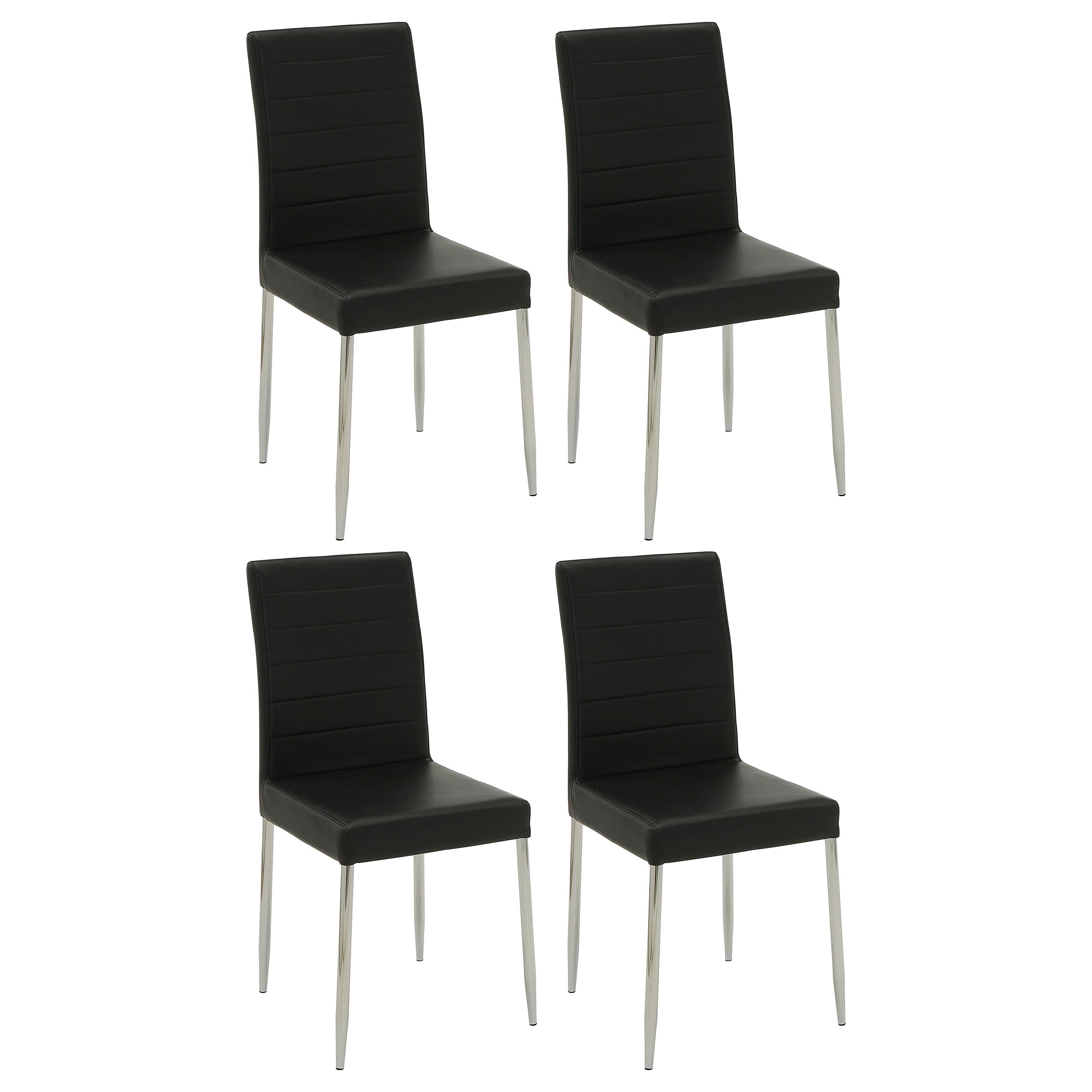 Maston Upholstered Dining Side Chair Black (Set of 4) — view 1