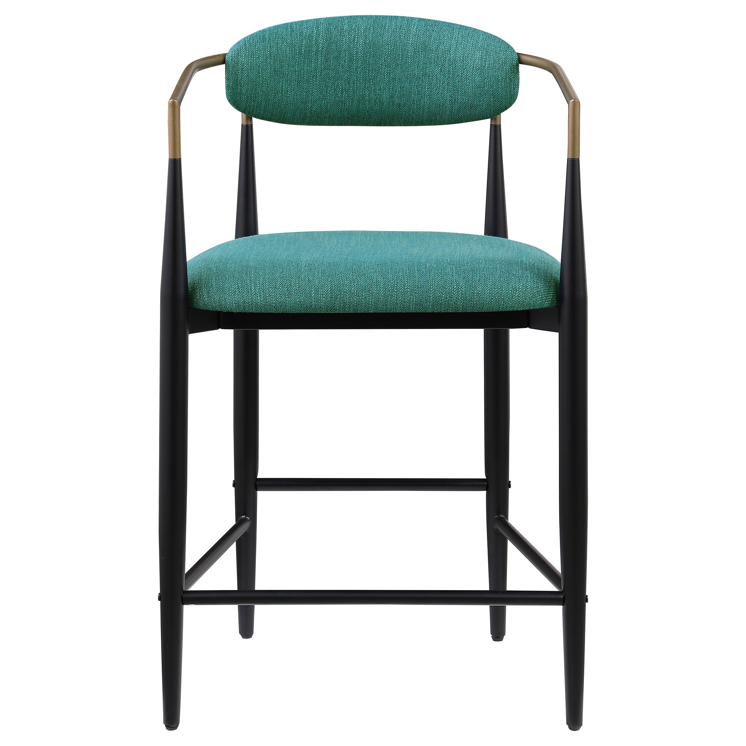 Tina Fabric Upholstered Counter Chair Green (Set of 2) — view 4