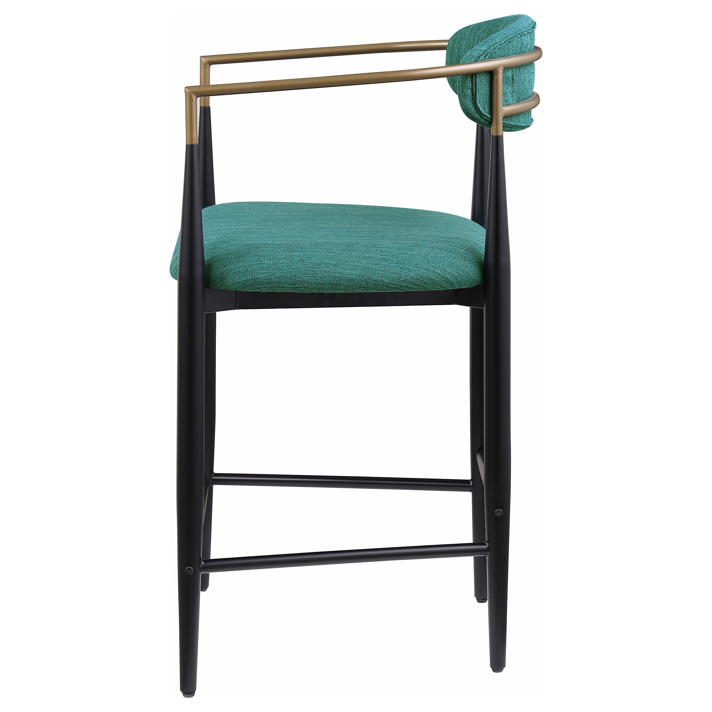 Tina Fabric Upholstered Counter Chair Green (Set of 2) — view 6