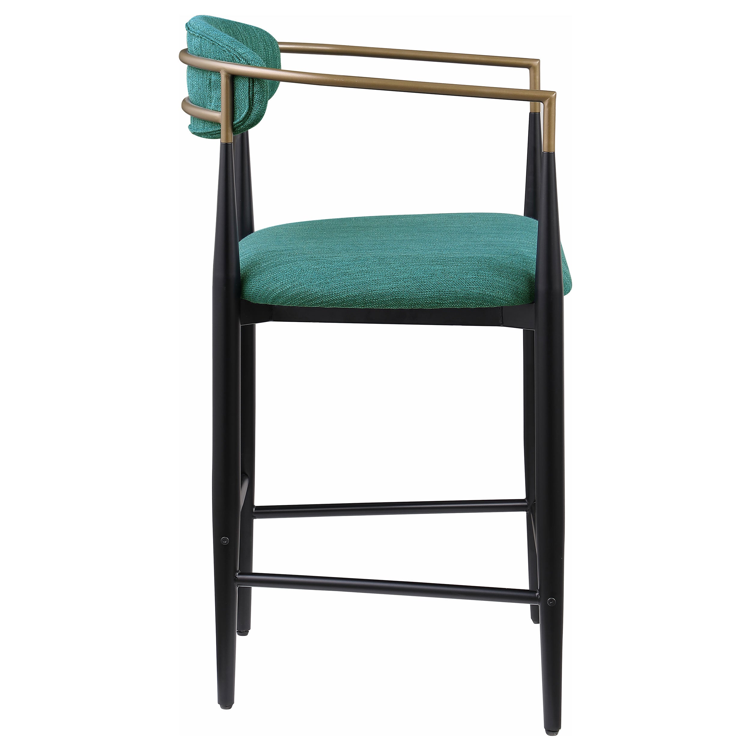Tina Fabric Upholstered Counter Chair Green (Set of 2) — view 9