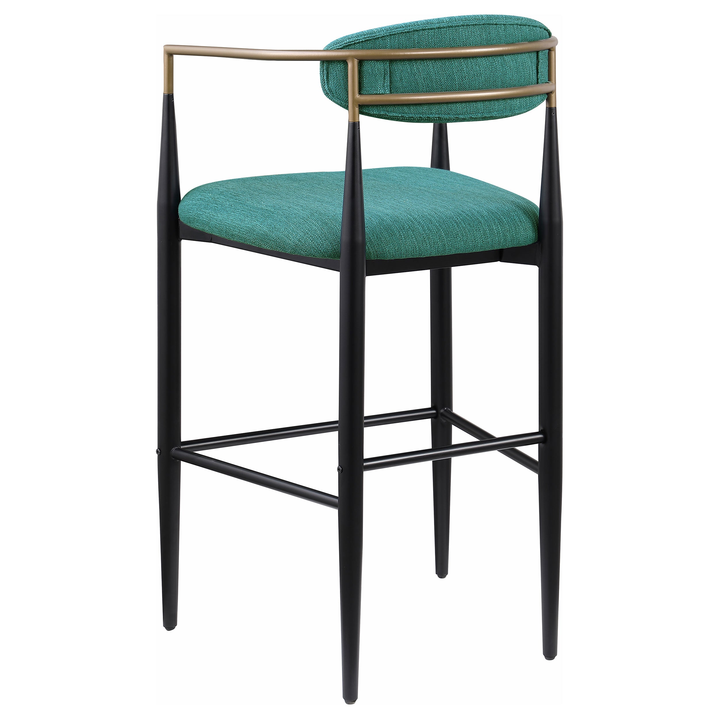 Tina Fabric Upholstered Bar Chair Green (Set of 2) — view 7