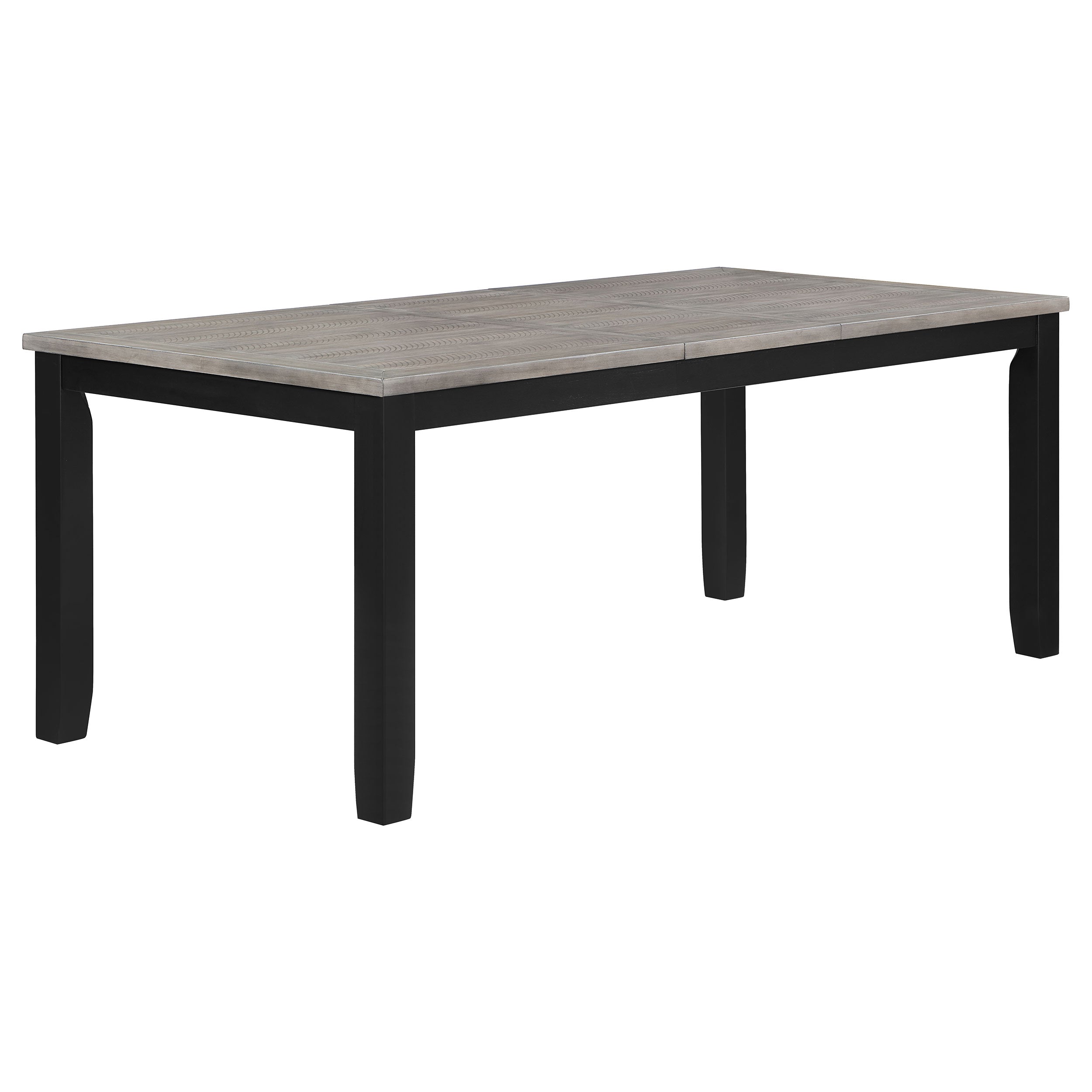 Elodie Rectangular 78-inch Extension Leaf Dining Table Black — view 1