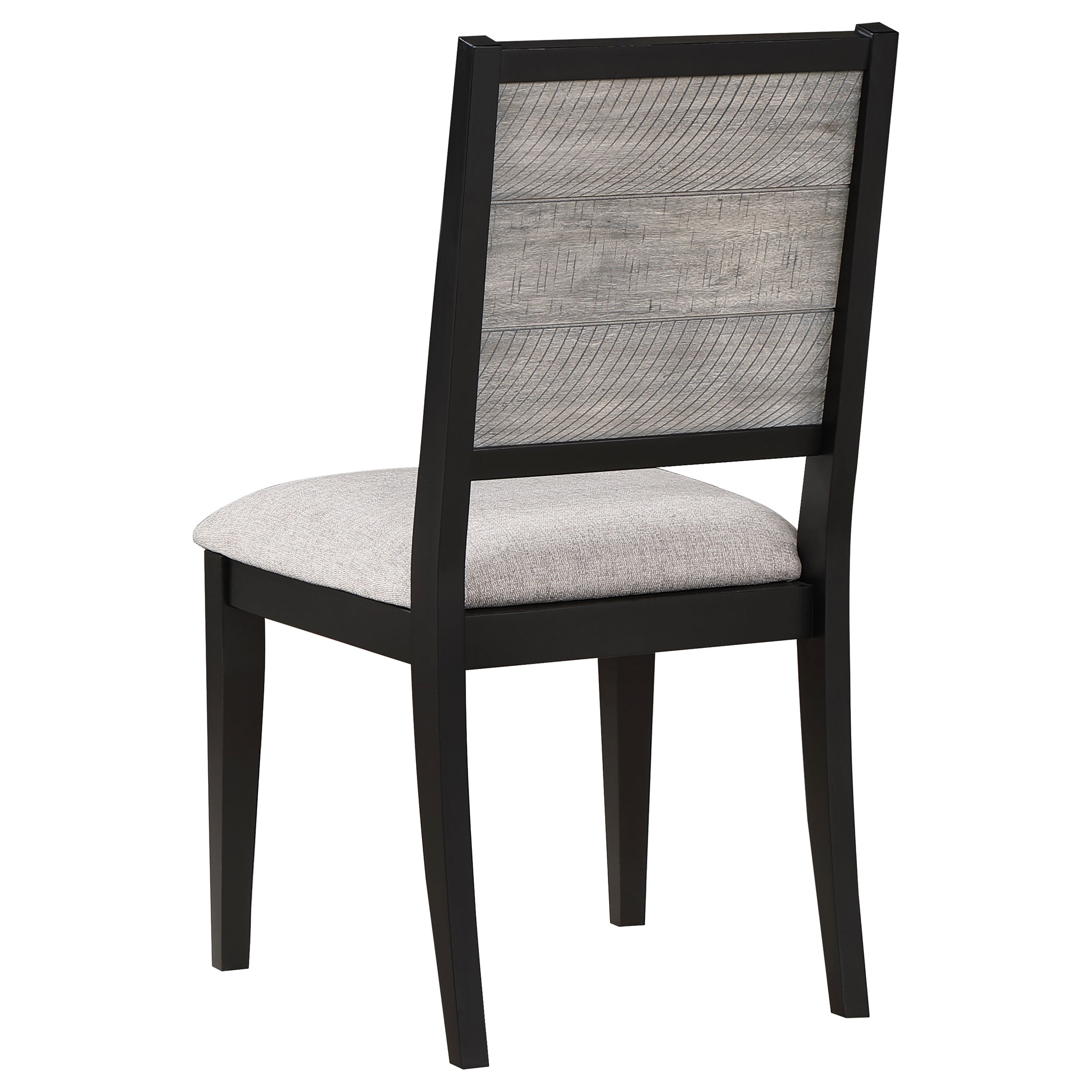 Elodie Wood Dining Side Chair Grey and Black (Set of 2) — view 7