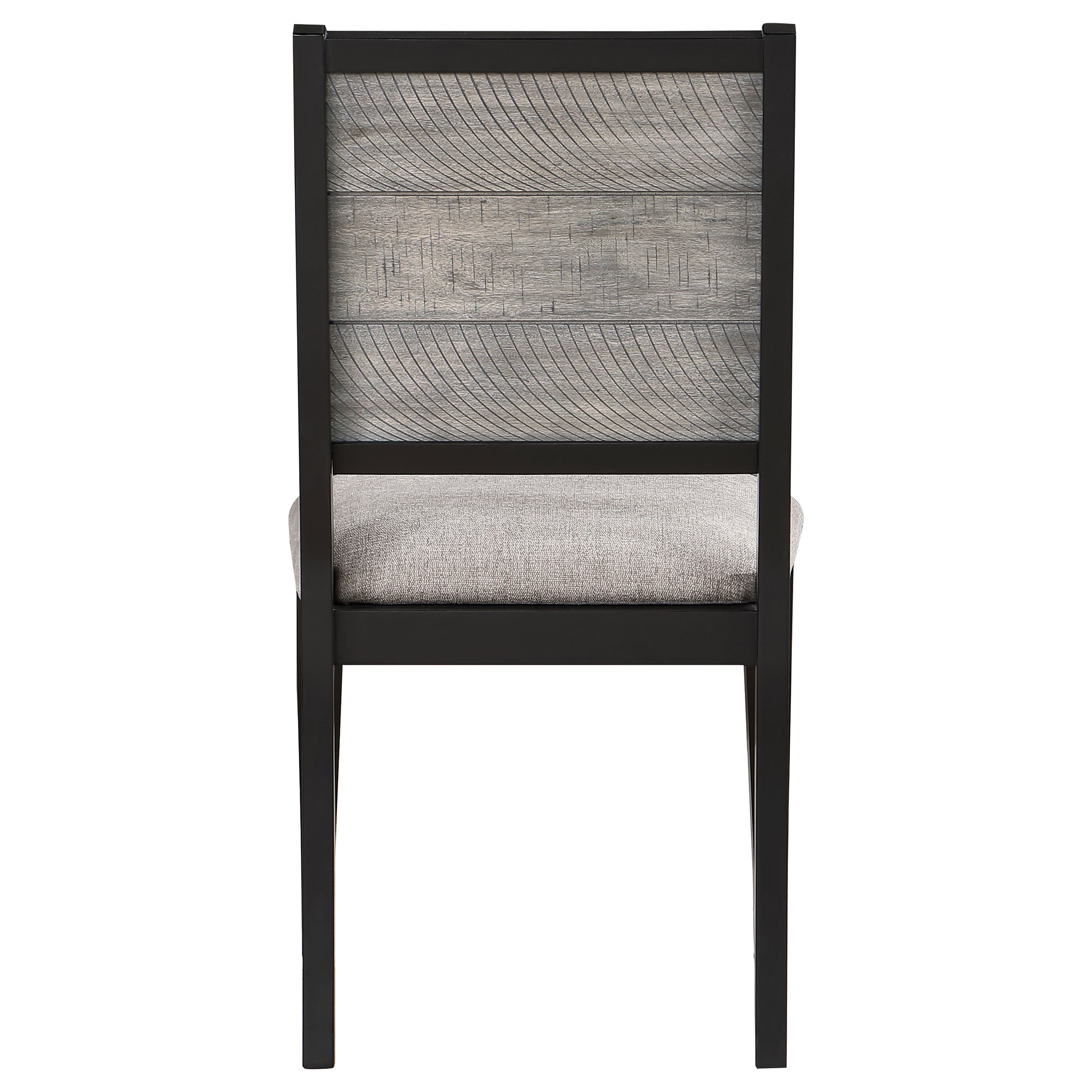 Elodie Wood Dining Side Chair Grey and Black (Set of 2) — view 8