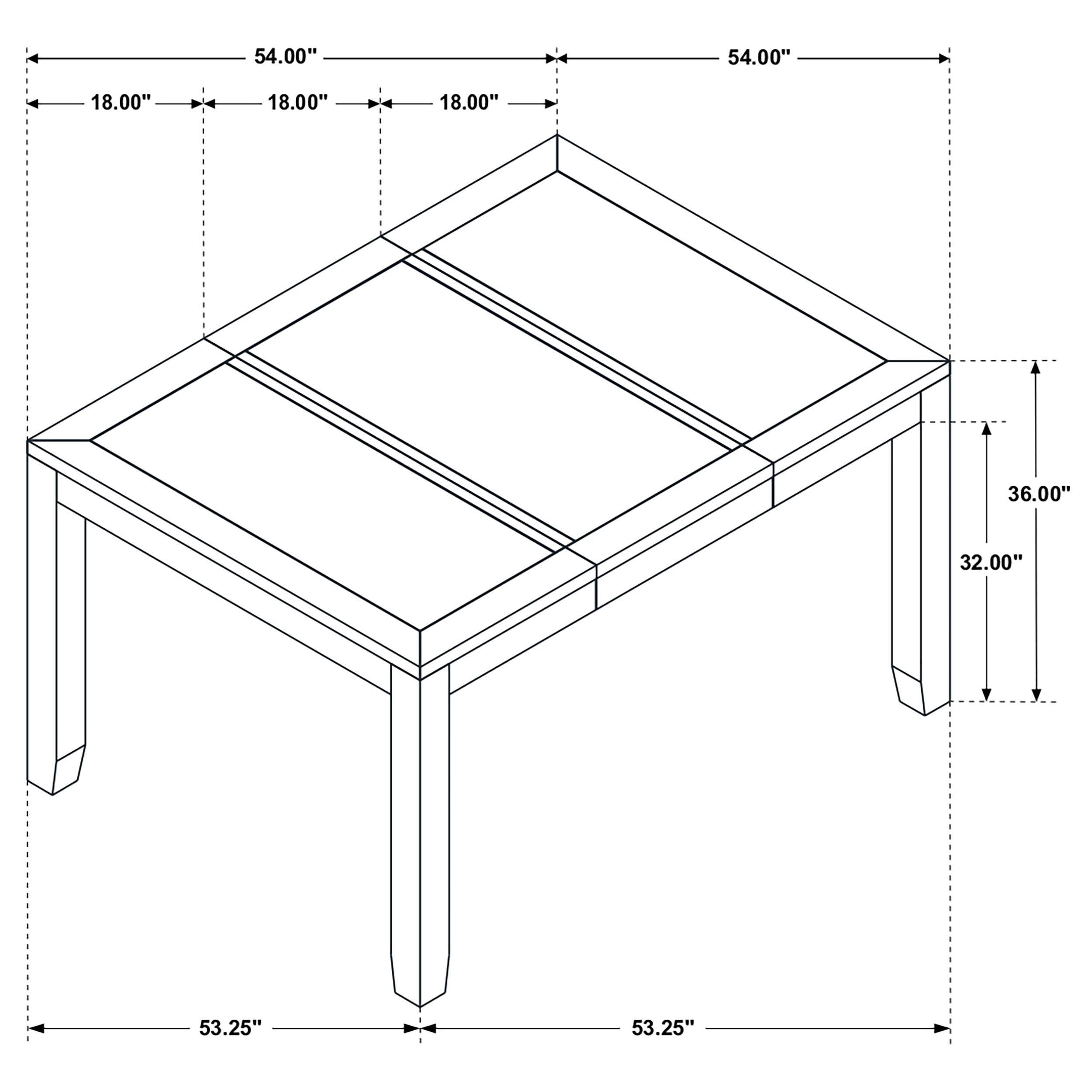 Elodie 54-inch Extension Counter Height Dining Table Grey — view 8