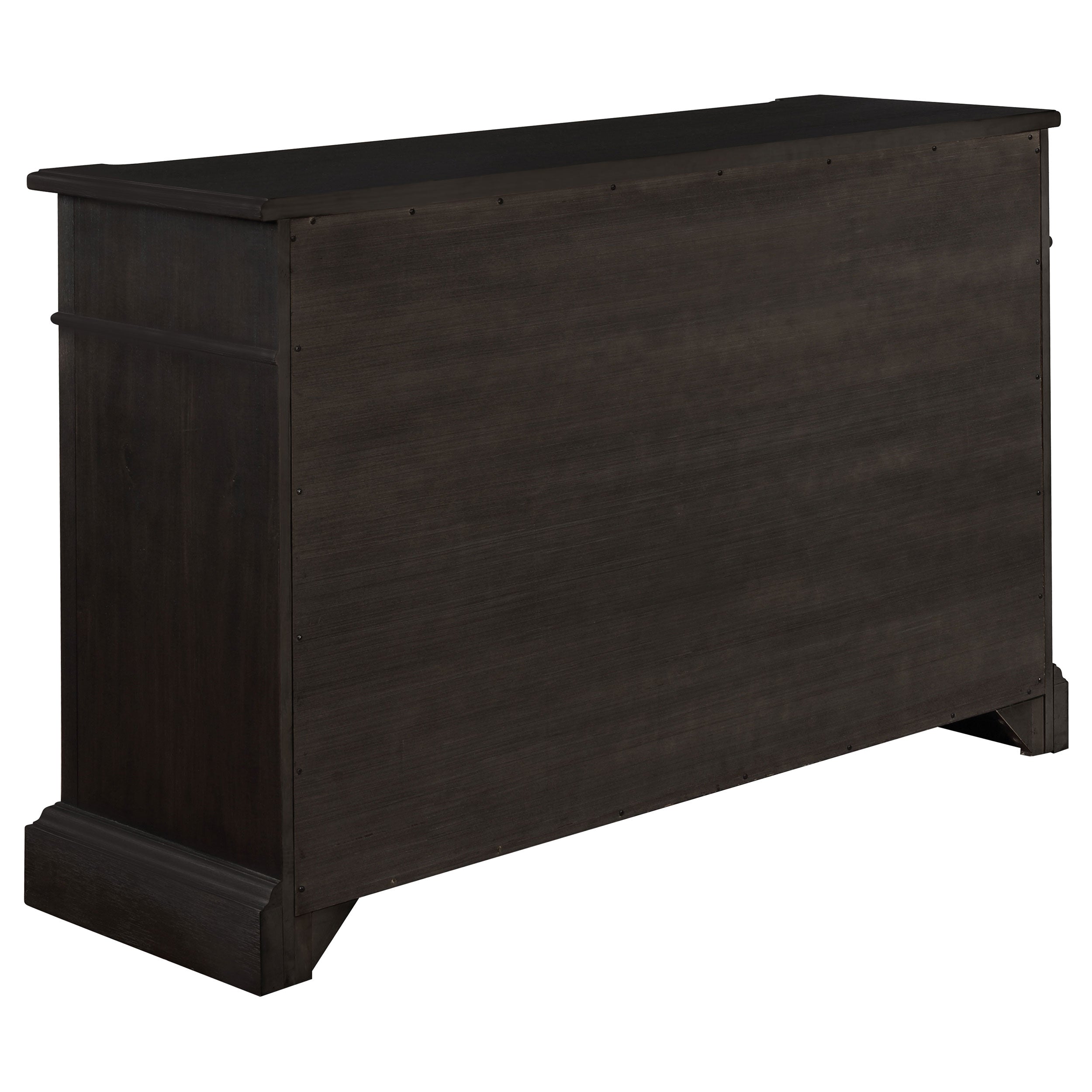 Phelps 2-door Sideboard Buffet Cabinet Distressed Noir — view 6