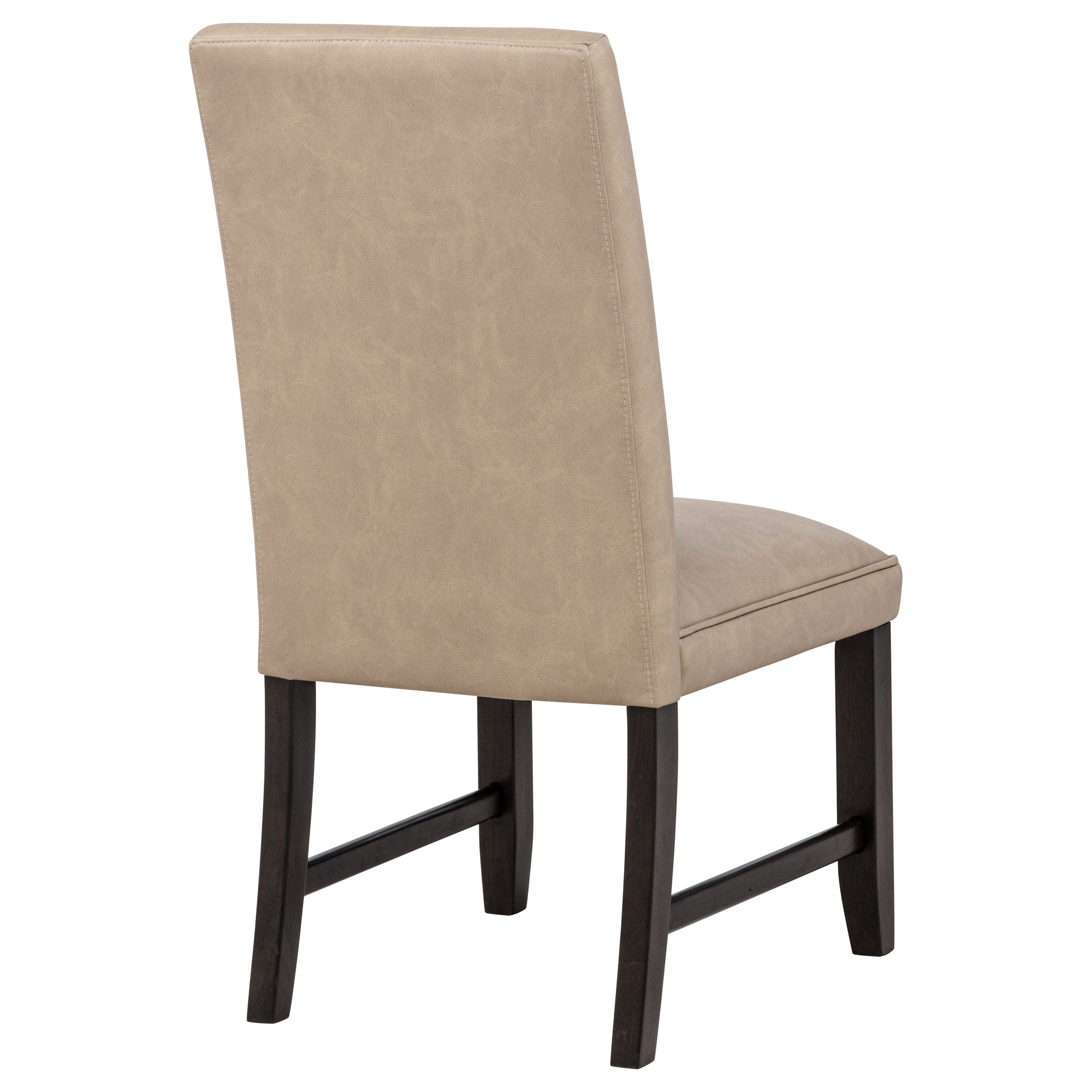 Averill Faux Leather Upholstered Dining Side Chair Tan (Set of 2) — view 9
