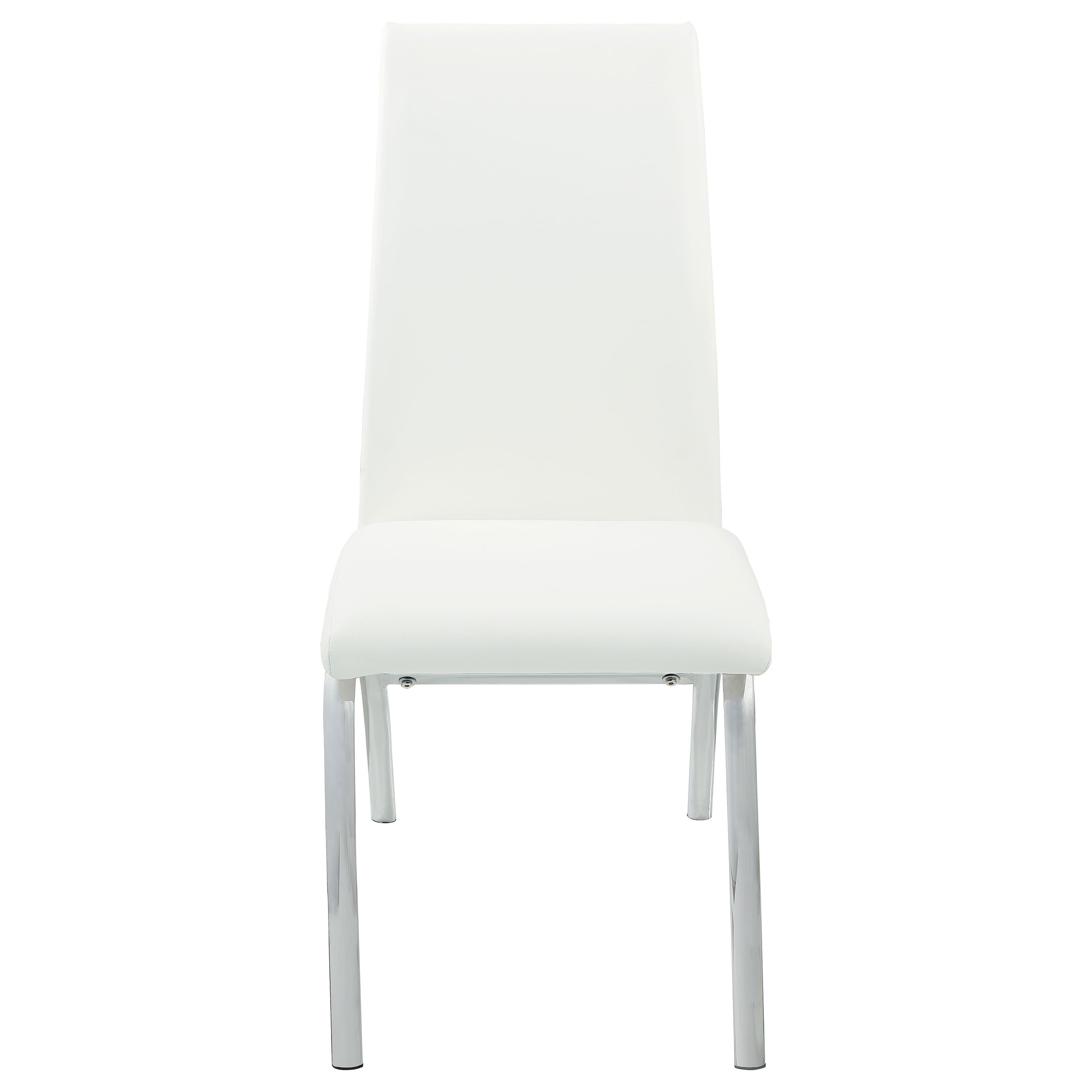 Bishop Upholstered Dining Side Chair White (Set of 2) — view 4