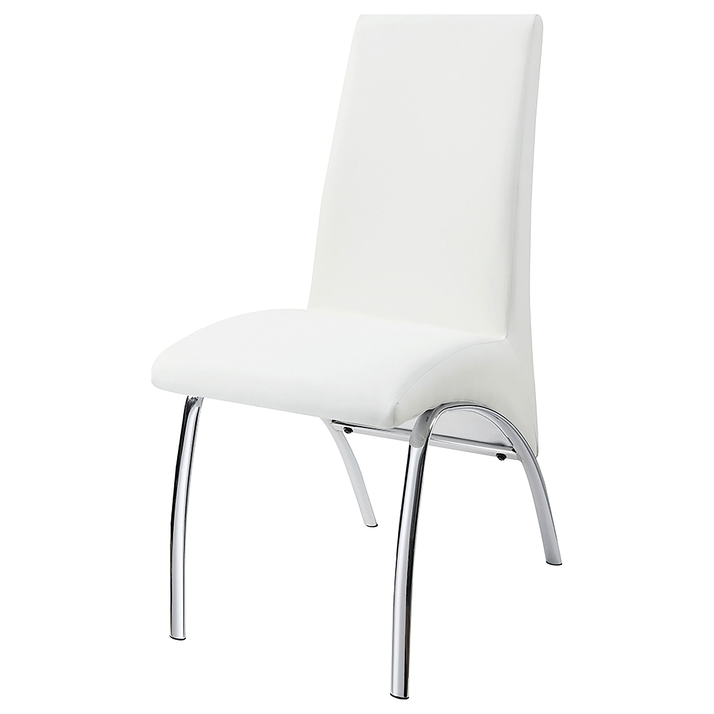 Bishop Upholstered Dining Side Chair White (Set of 2) — view 5