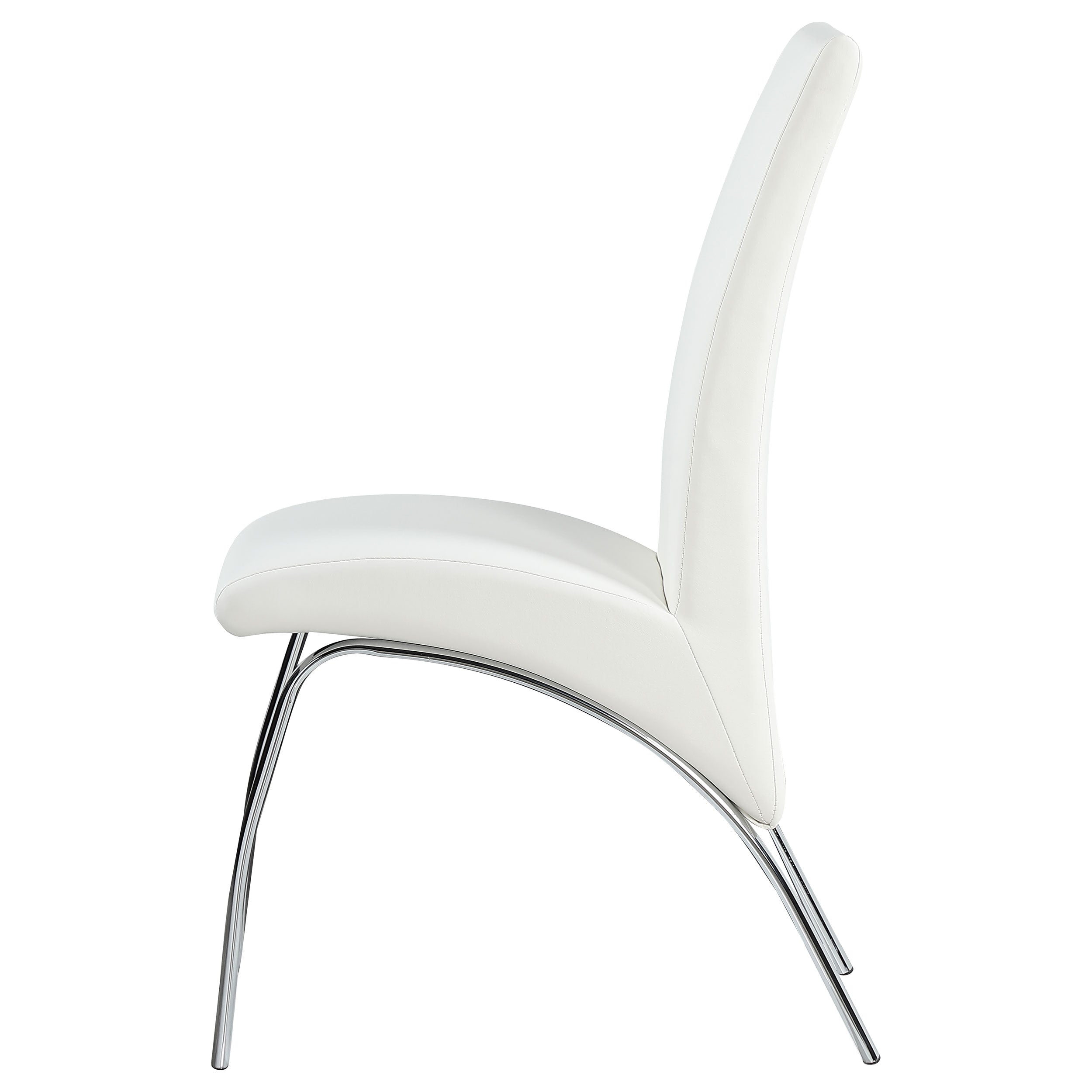Bishop Upholstered Dining Side Chair White (Set of 2) — view 6