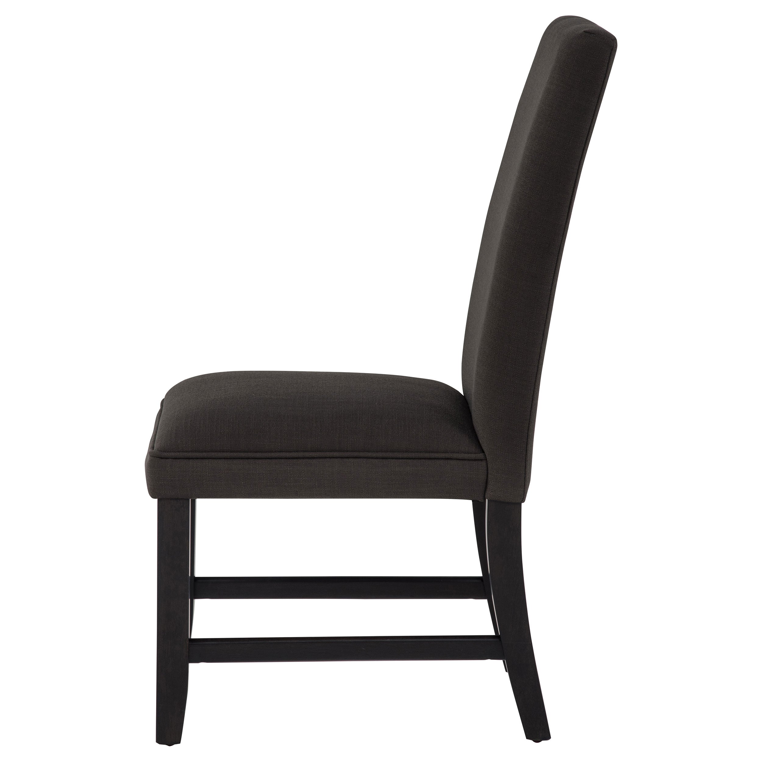 Berning Fabric Upholstered Parson Side Chair Charcoal Grey (Set of 2) — view 5
