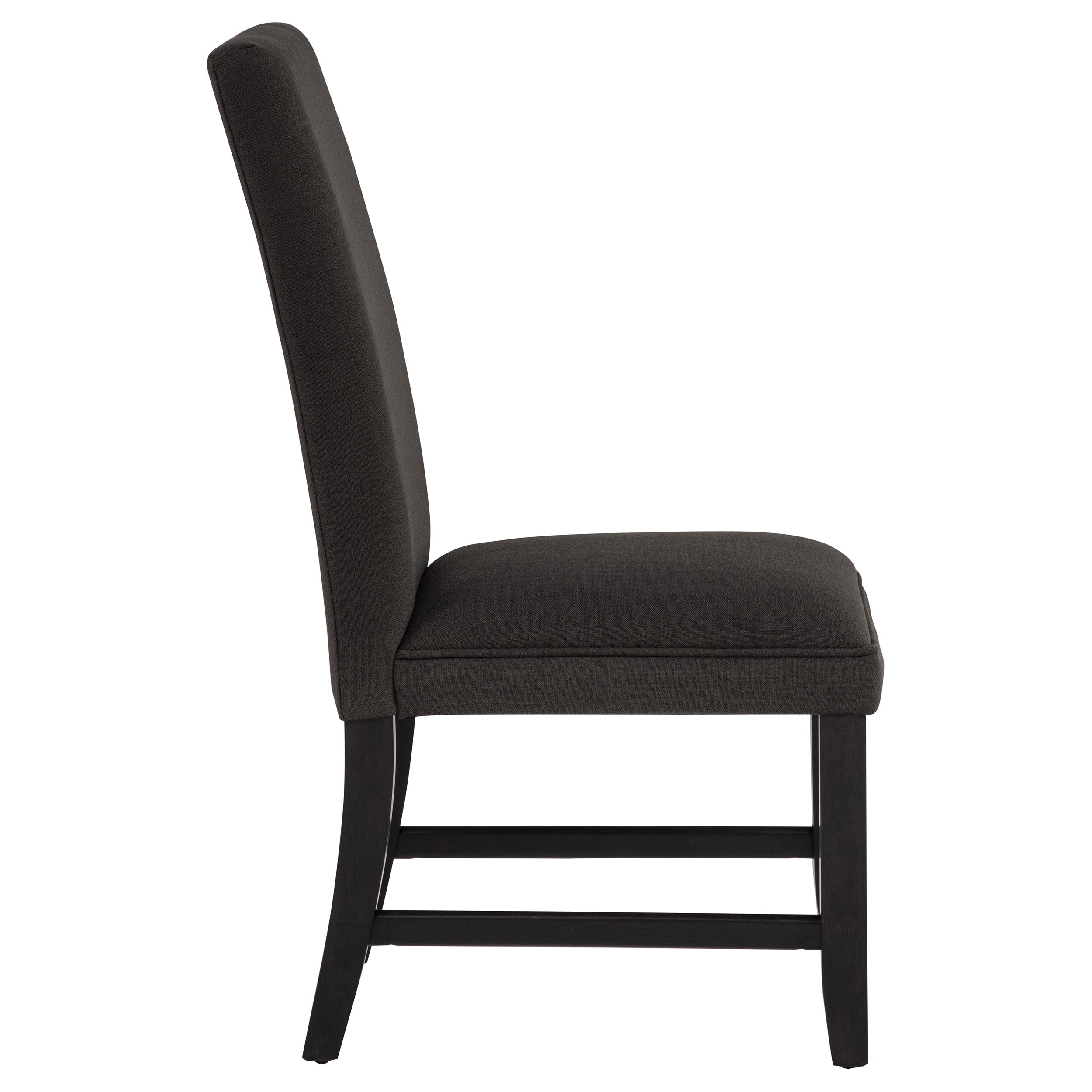 Berning Fabric Upholstered Parson Side Chair Charcoal Grey (Set of 2) — view 9