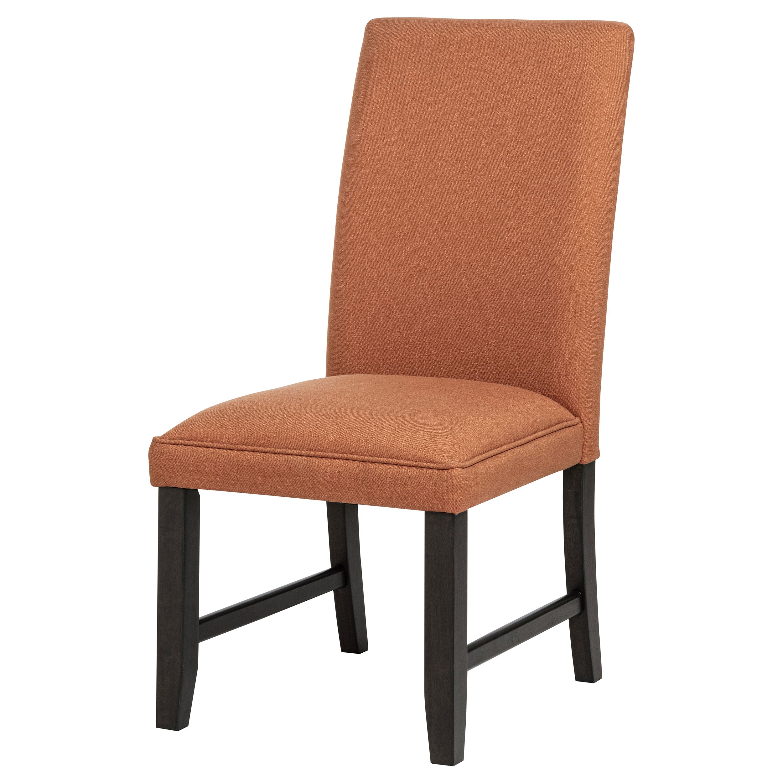 Berning Fabric Upholstered Parson Side Chair Salmon Orange (Set of 2) — view 4