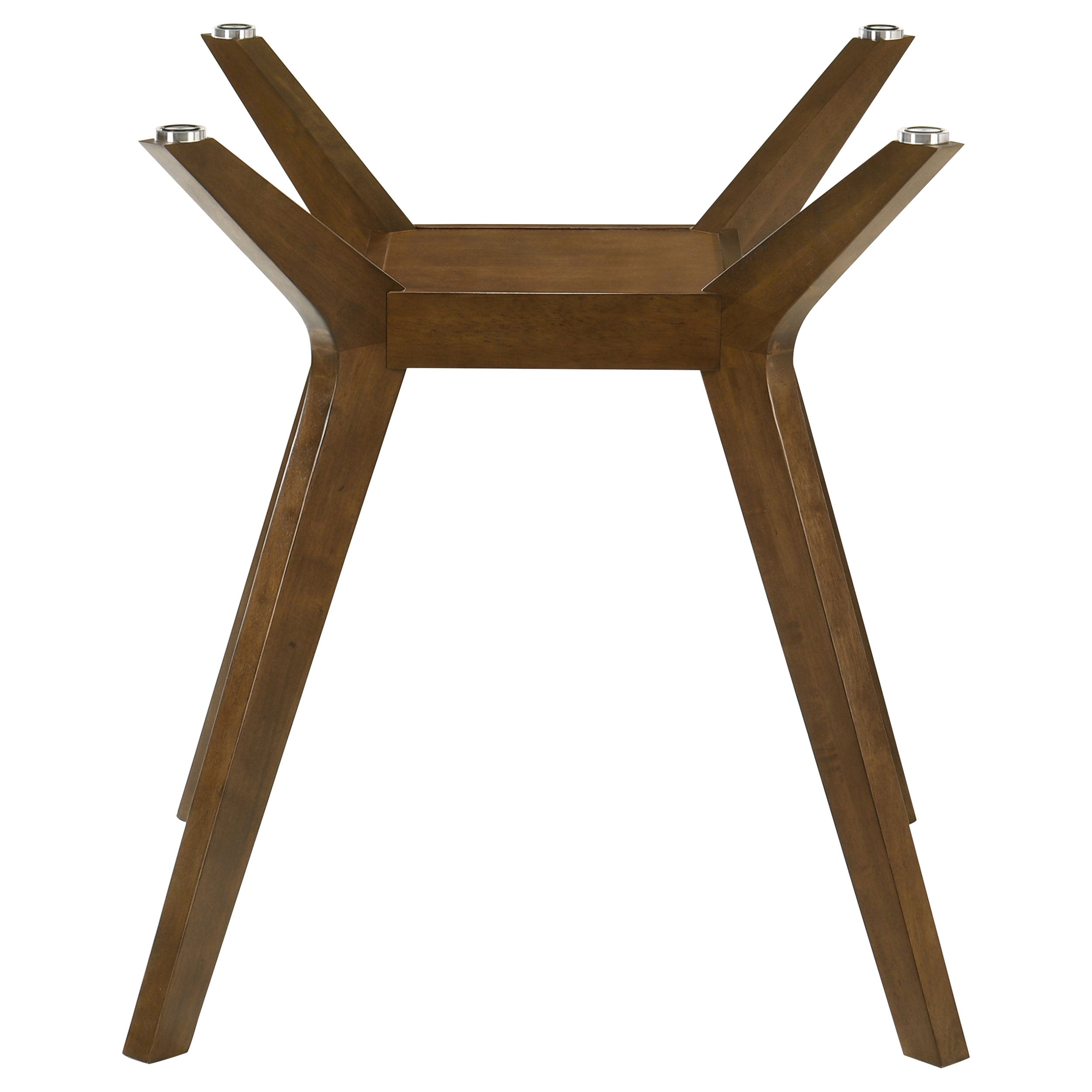 Paxton Square Wood Counter Height Dining Table Base Brown — view 2