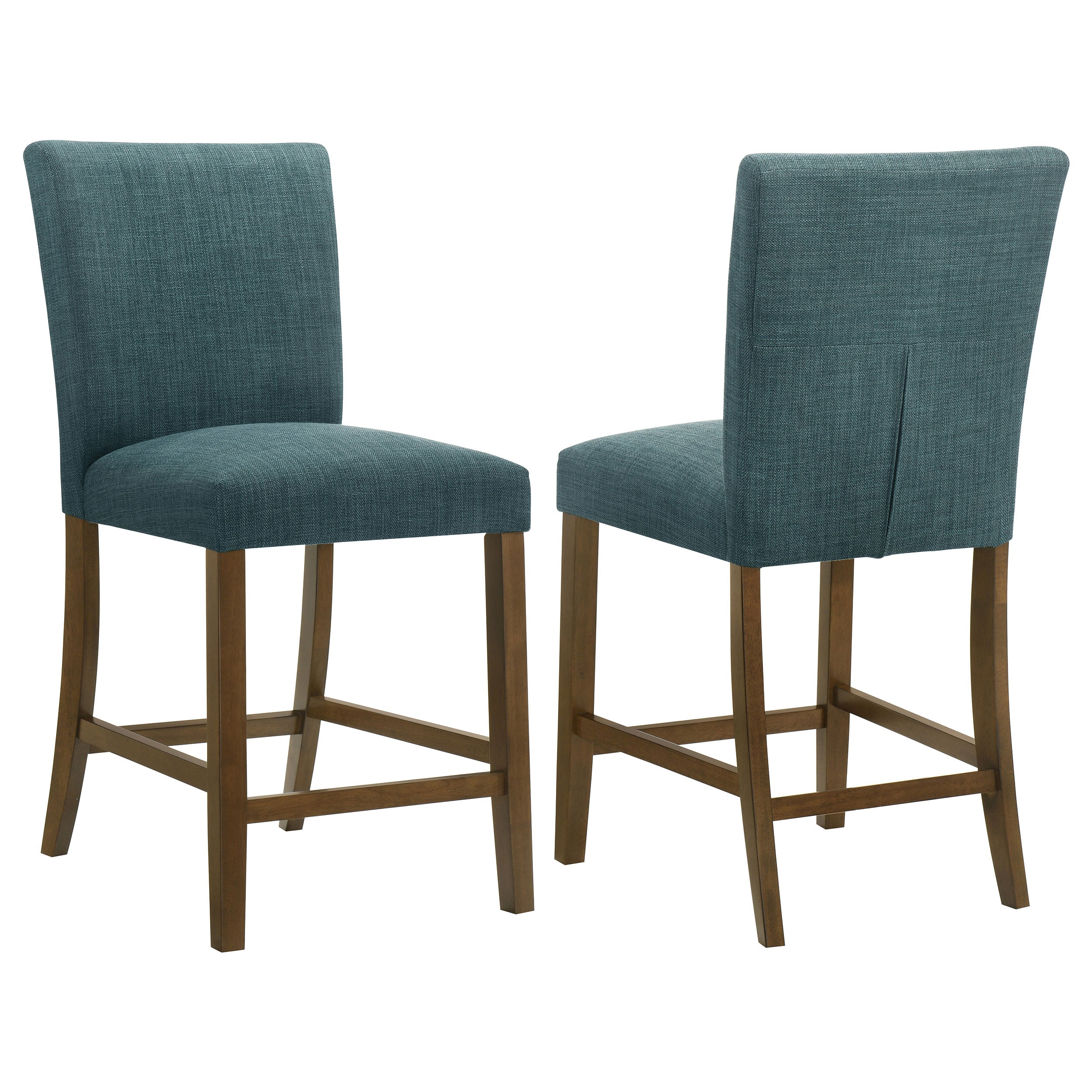 Paxton Upholstered Counter Height Dining Chair Teal Blue (Set of 2) — view 1