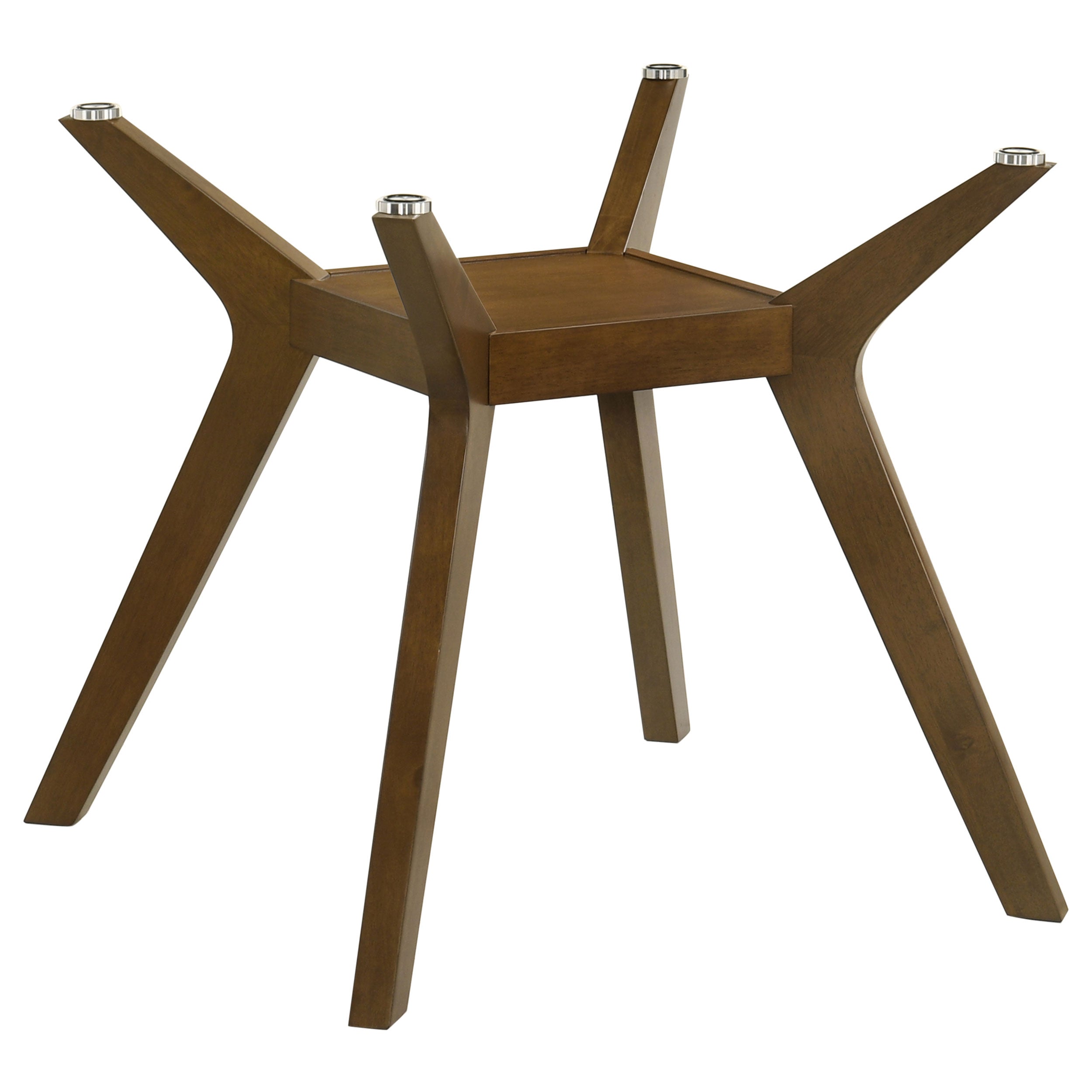 Paxton Square Wood Dining Table Base Brown — view 1