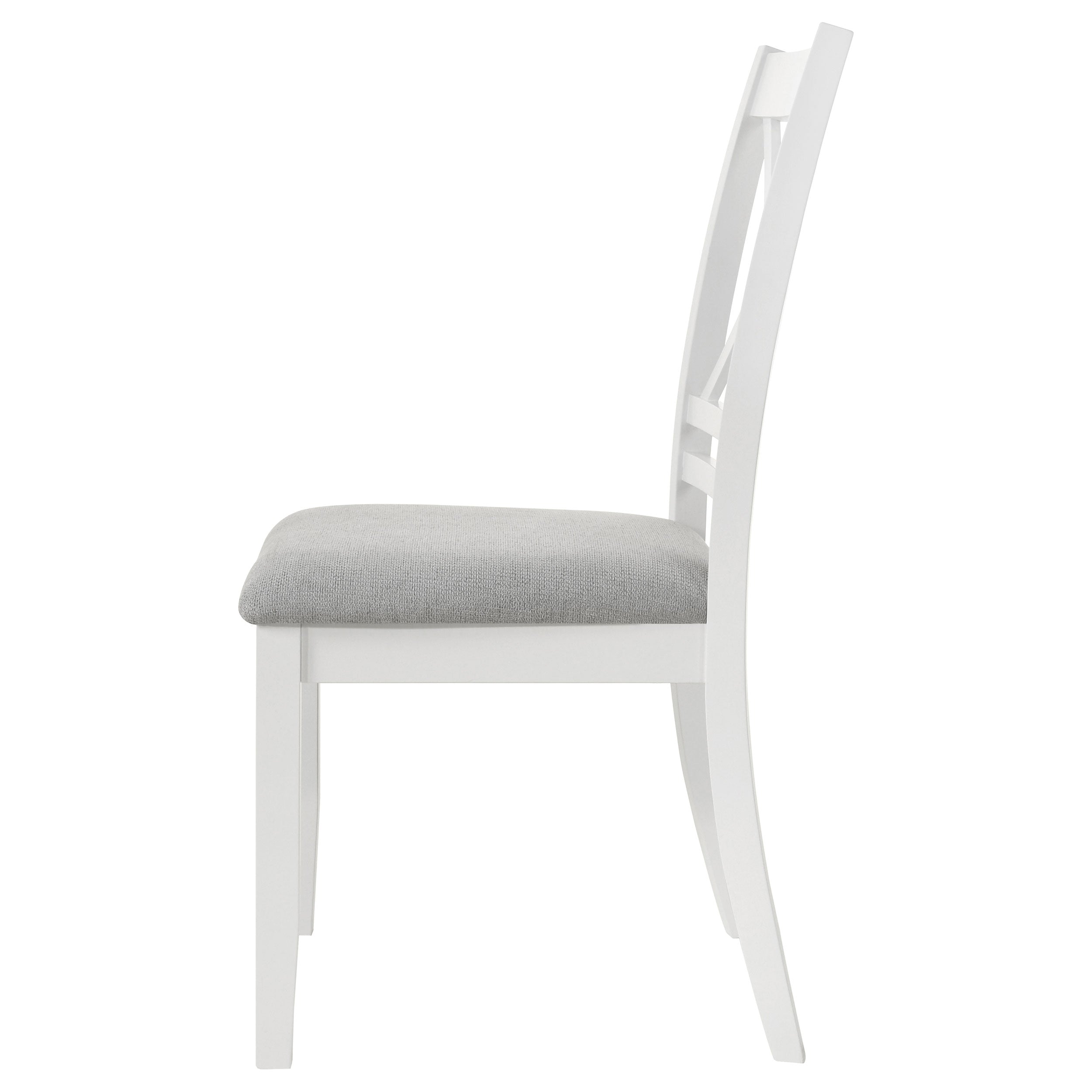 Hollis Cross Back Wood Dining Side Chair White (Set of 2) — view 6