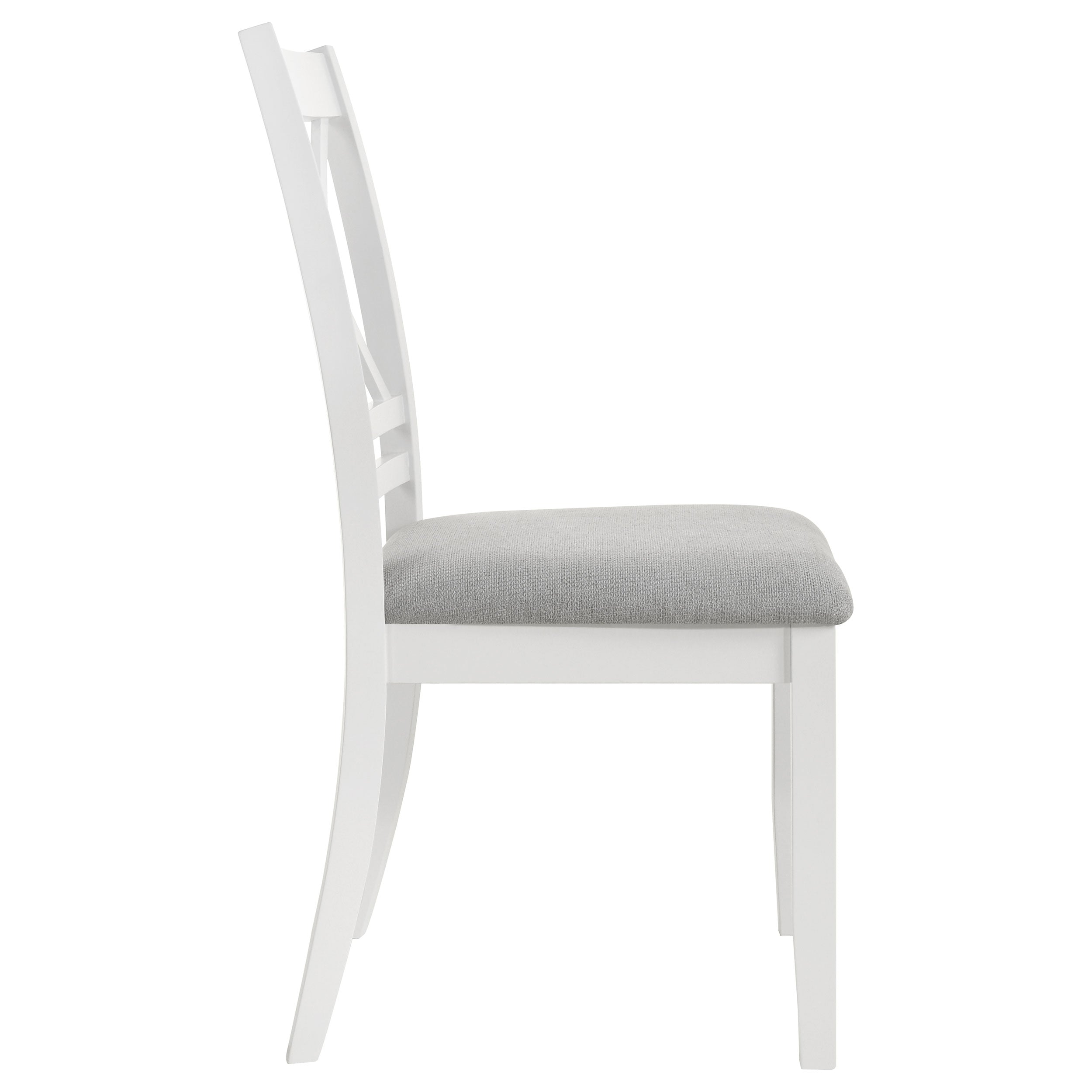 Hollis Cross Back Wood Dining Side Chair White (Set of 2) — view 9