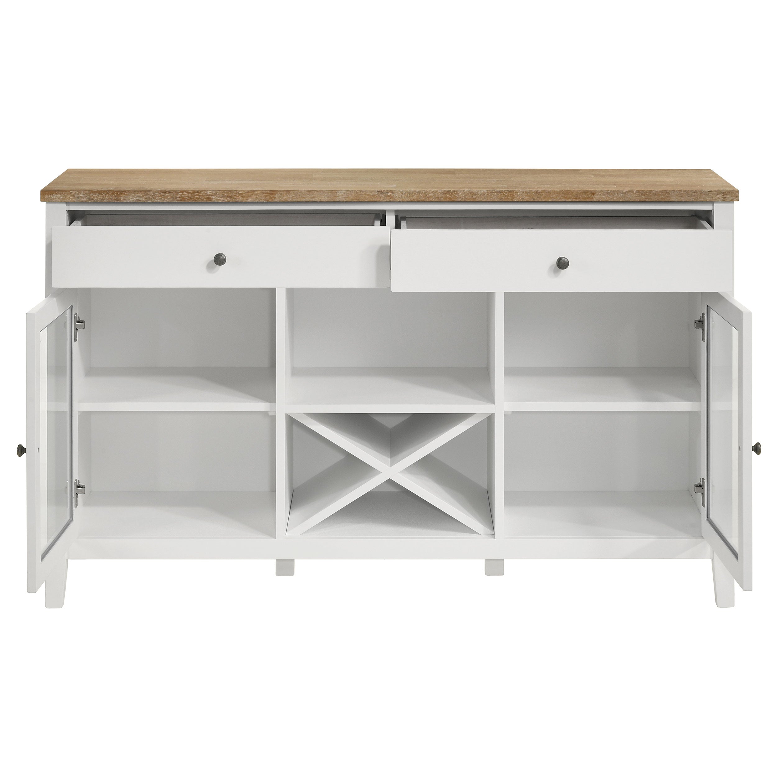 Hollis 2-door Dining Sideboard Buffet Storage Cabinet White — view 4