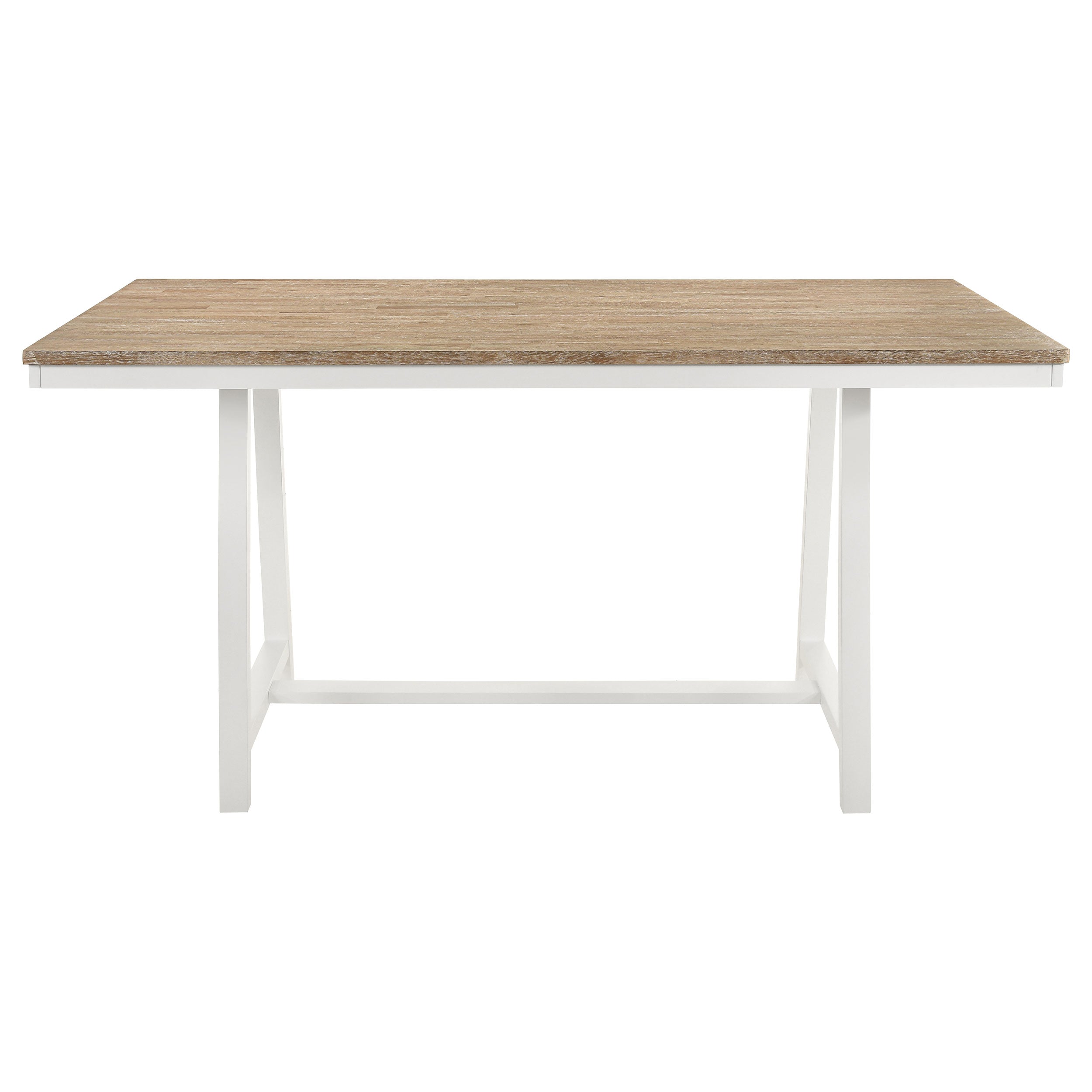 Hollis Rectangular 71-inch Counter Height Dining Table Brown — view 3