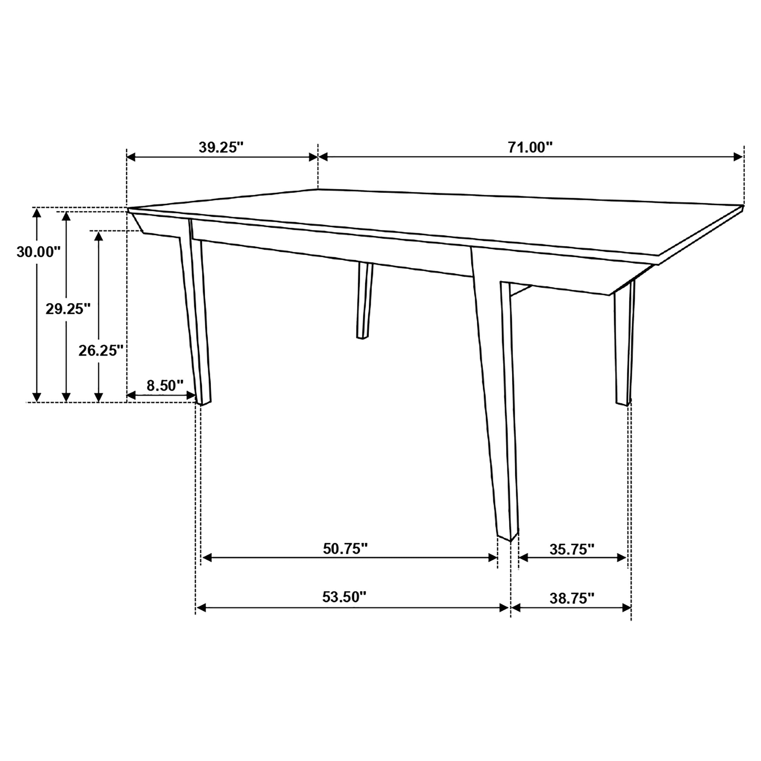 Nogales Rectangular 71-inch Wood Dining Table Off White — view 10