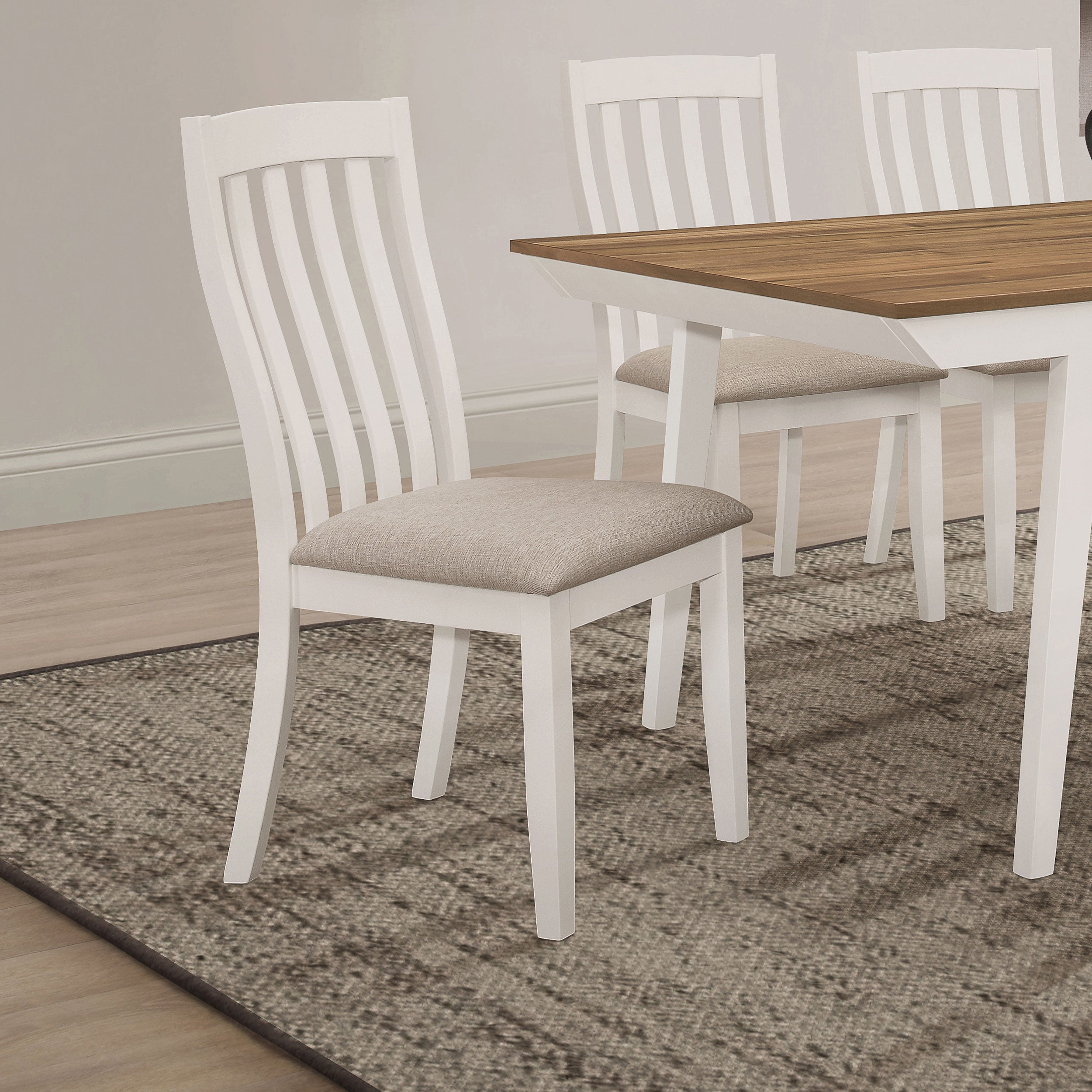 Nogales Wood Dining Side Chair Off White (Set of 2) — view 2