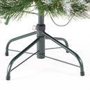 Glitter Bristle Mixed Hinged Tree With Berry And Pine Cones And 200 Cl, 407 Tips - Green