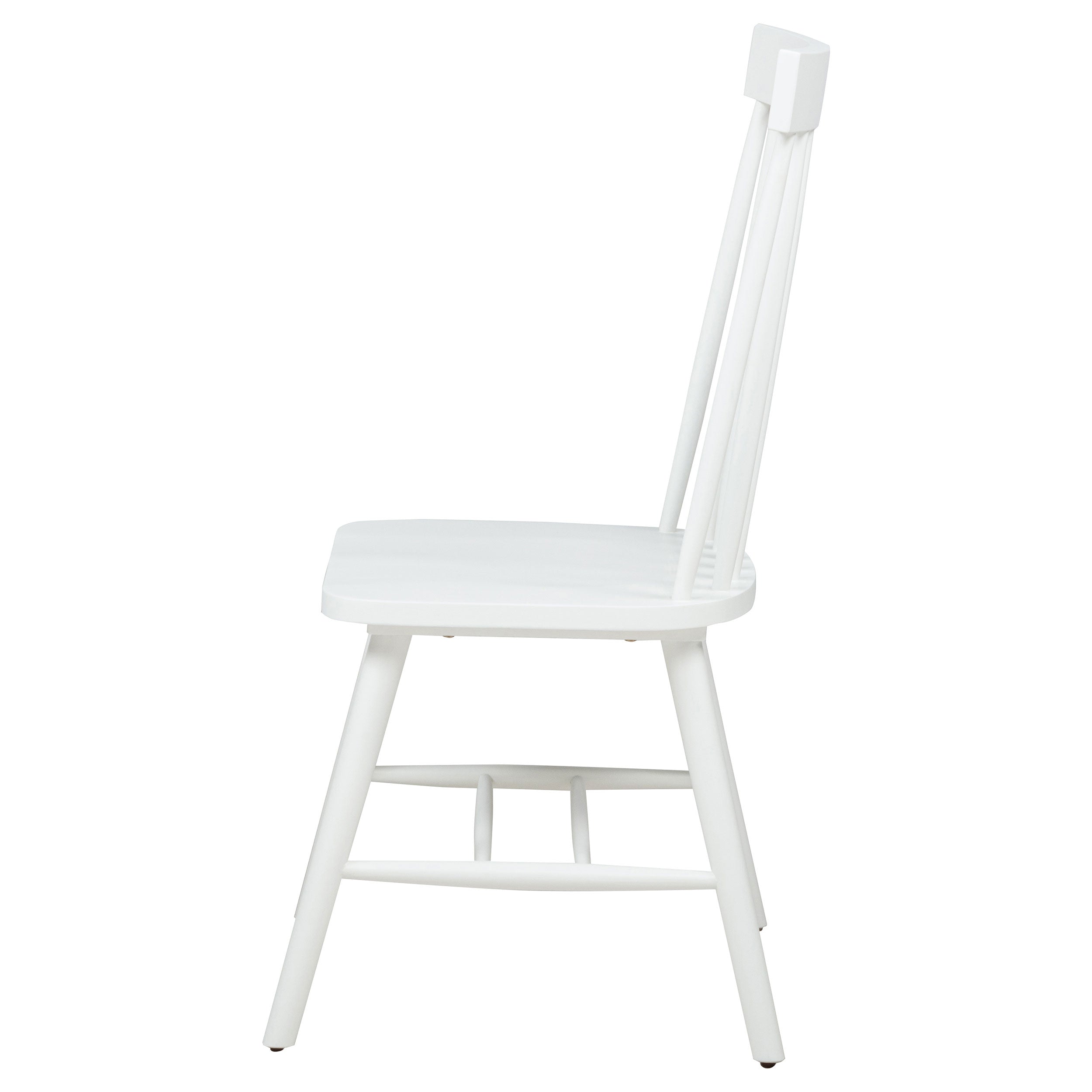 Andrews Windsor Spindle Back Dining Side Chair White (Set of 2) — view 6