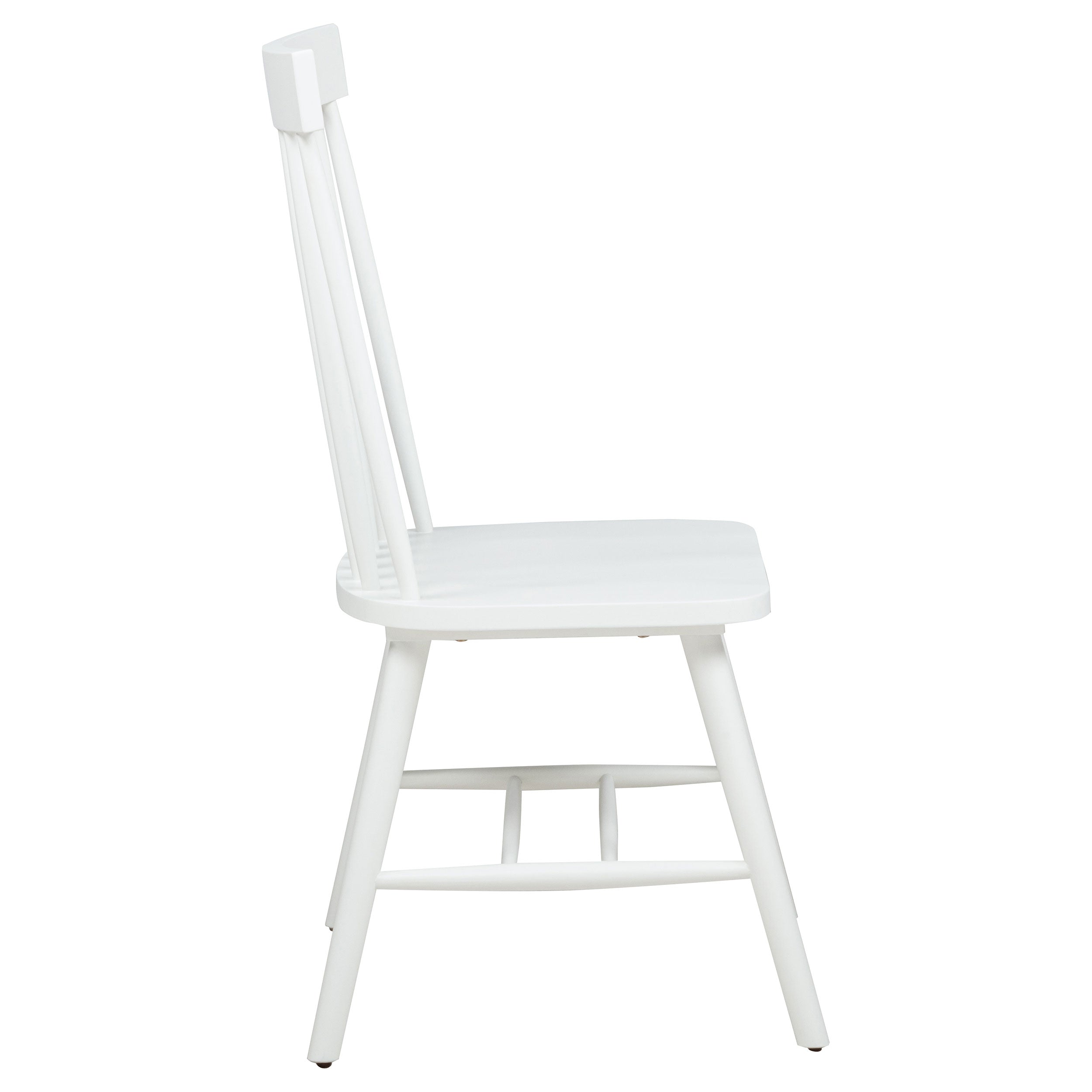 Andrews Windsor Spindle Back Dining Side Chair White (Set of 2) — view 10