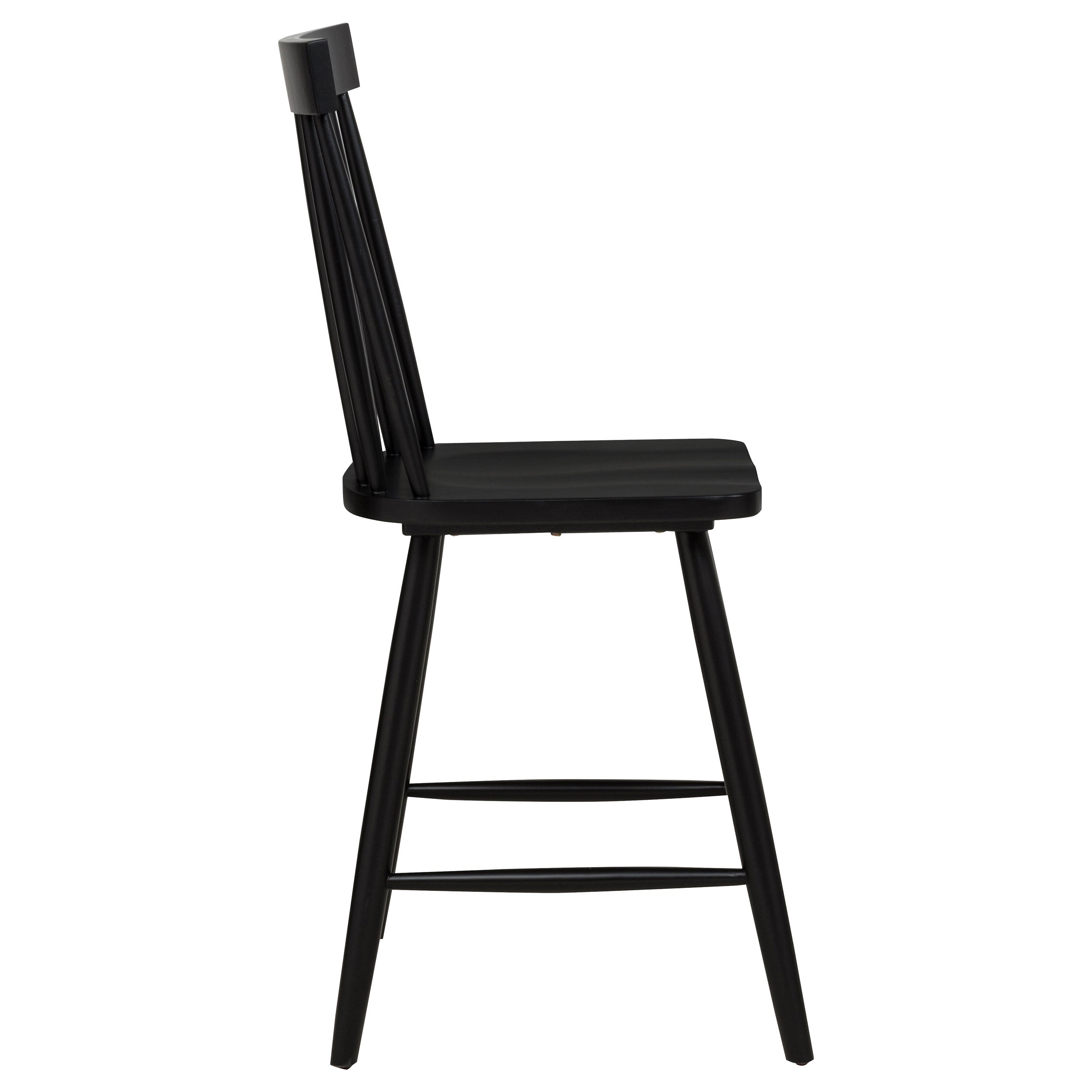 Andrews Windsor Counter Height Dining Side Chair Black (Set of 2) — view 10
