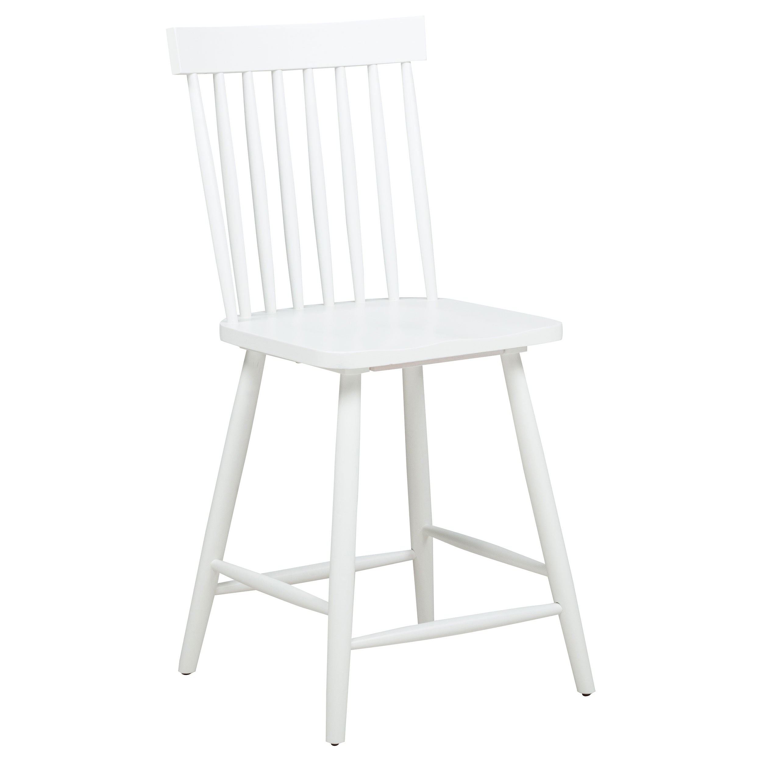 Andrews Windsor Counter Height Dining Side Chair White (Set of 2) — view 3