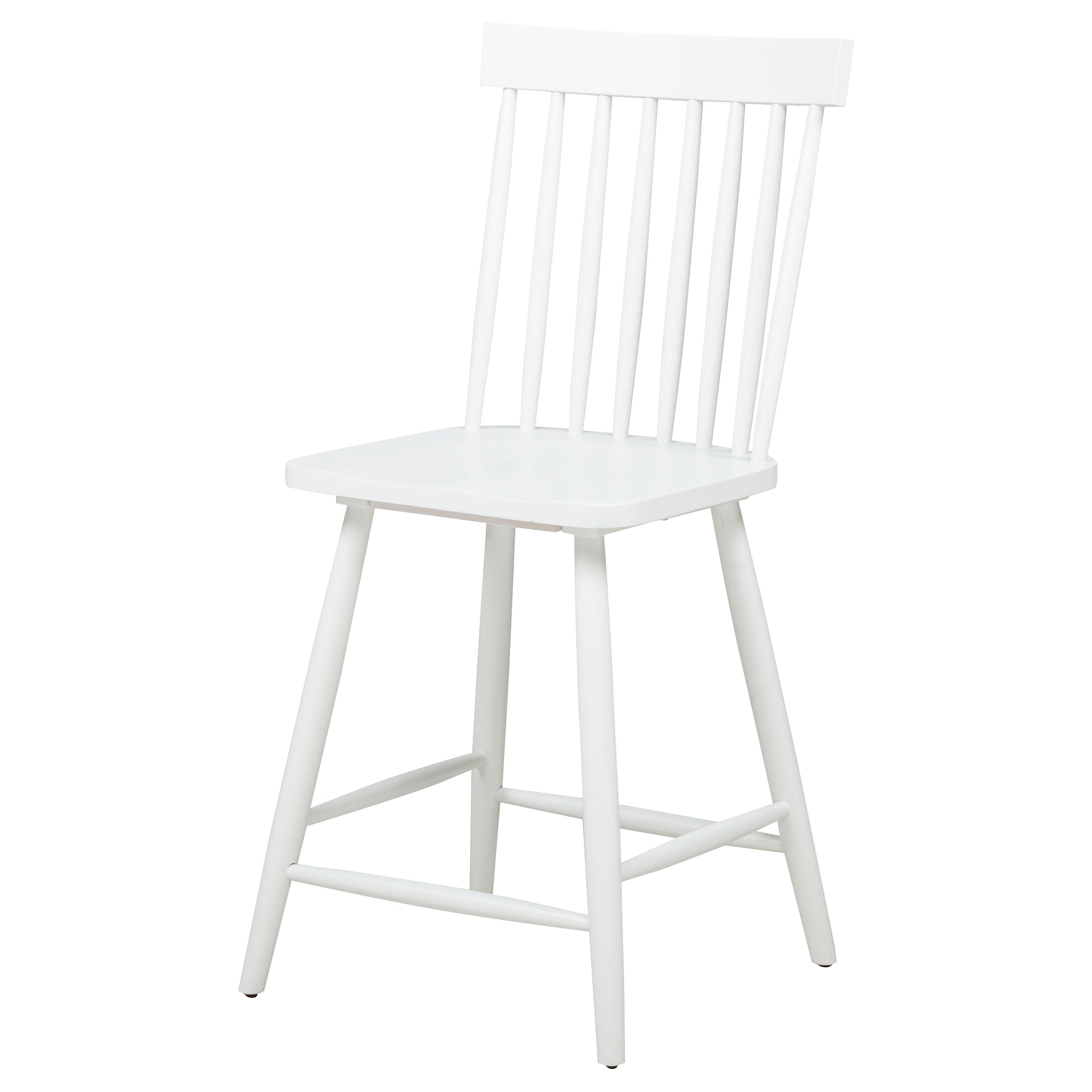 Andrews Windsor Counter Height Dining Side Chair White (Set of 2) — view 5