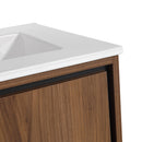 Modern Bathroom Vanity With Top Sink, Engineered Wood Storage Cabinet