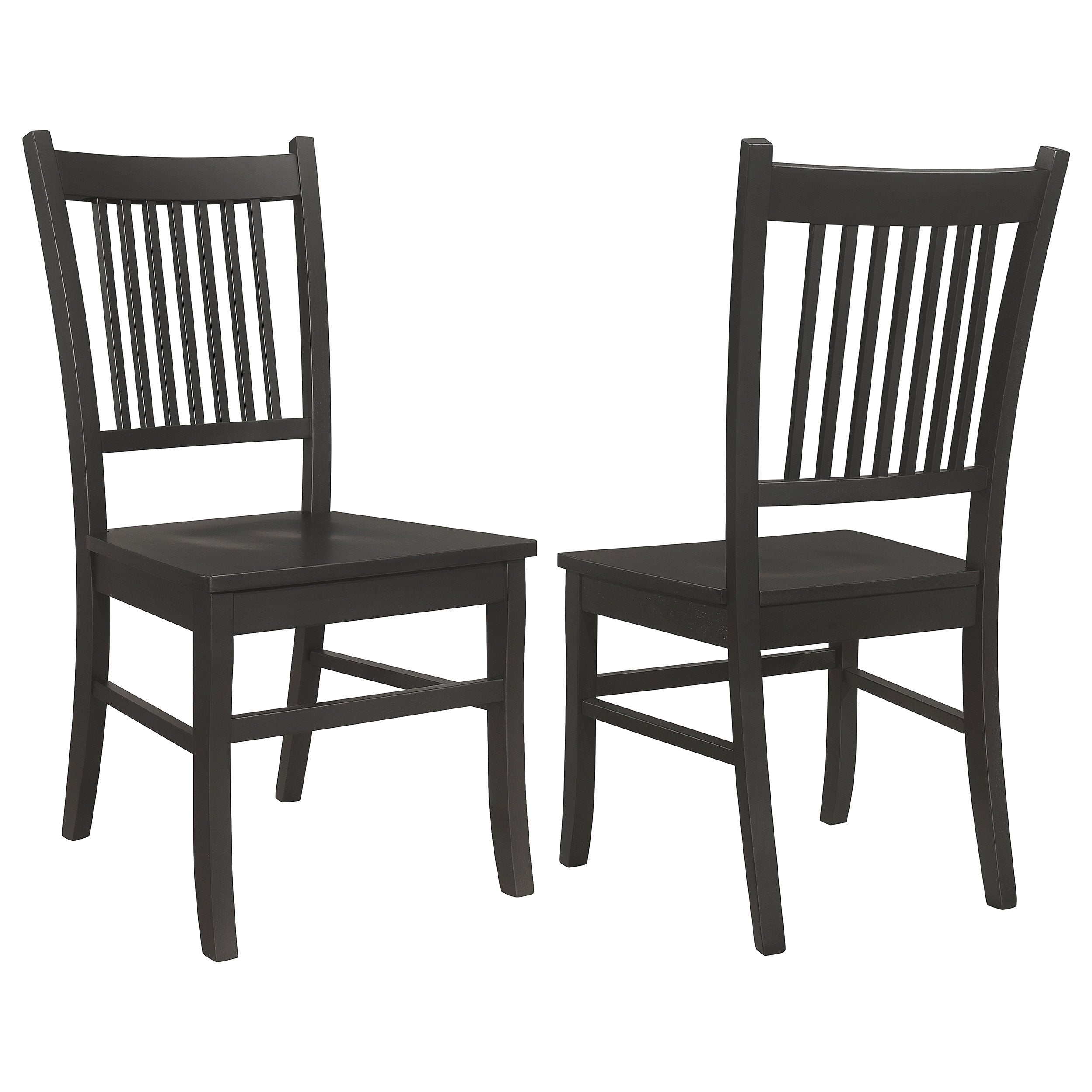 Marbrisa Wood Dining Side Chair Matte Black (Set of 2) — view 1