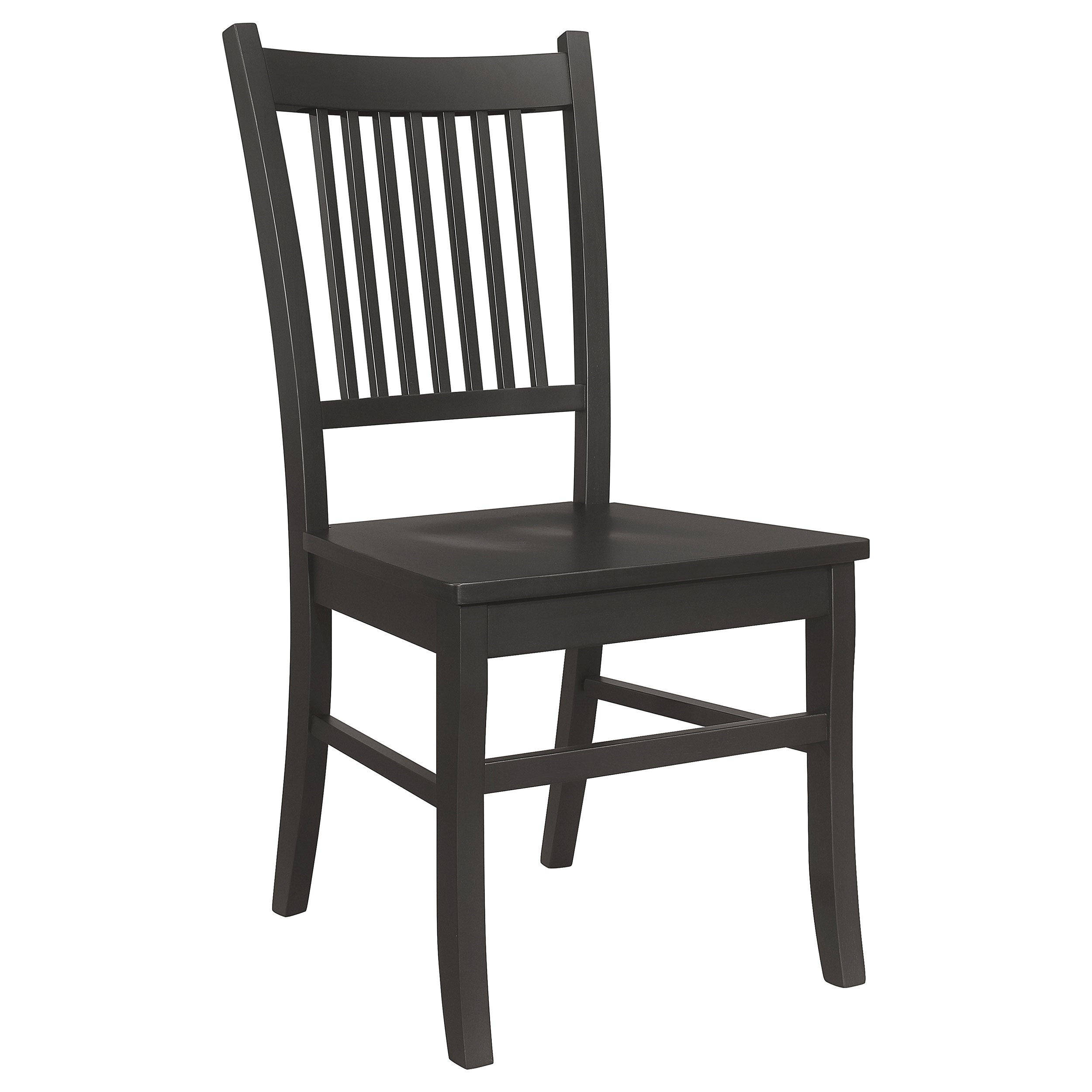 Marbrisa Wood Dining Side Chair Matte Black (Set of 2) — view 3