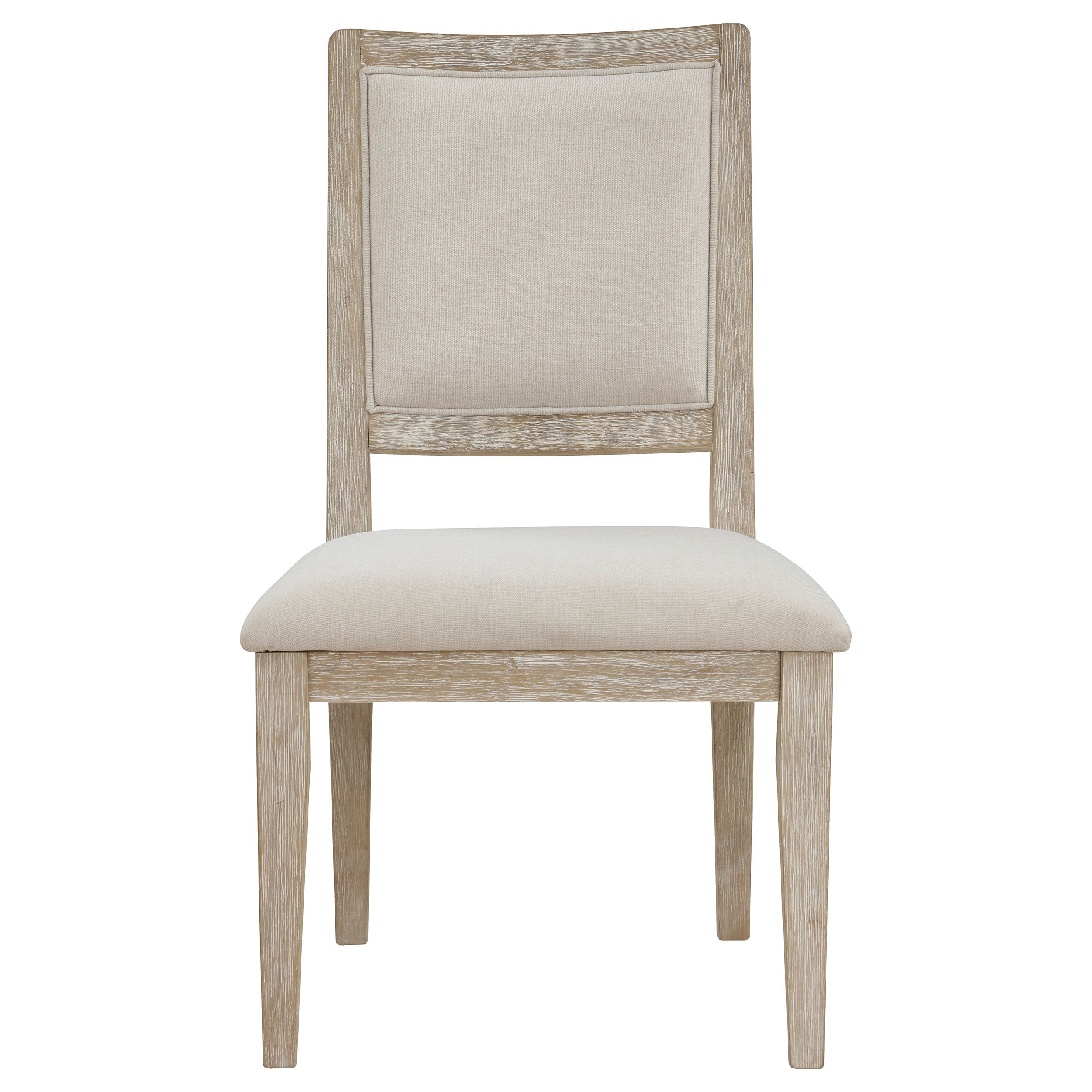 Trofello Cushioned Dining Side Chair White Washed (Set of 2) — view 4