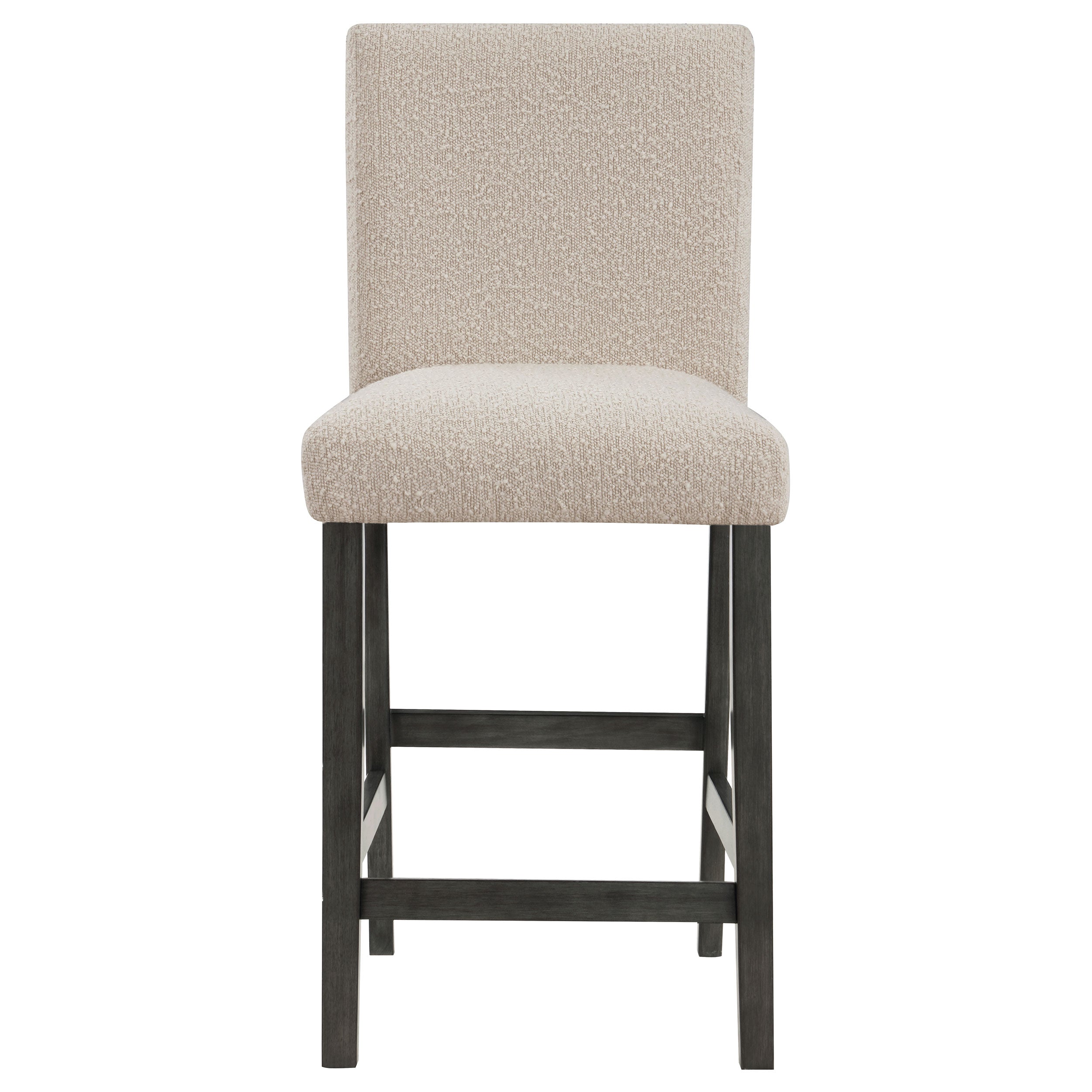 Alba Boucle Upholstered Counter Chair Beige (Set of 2) — view 4