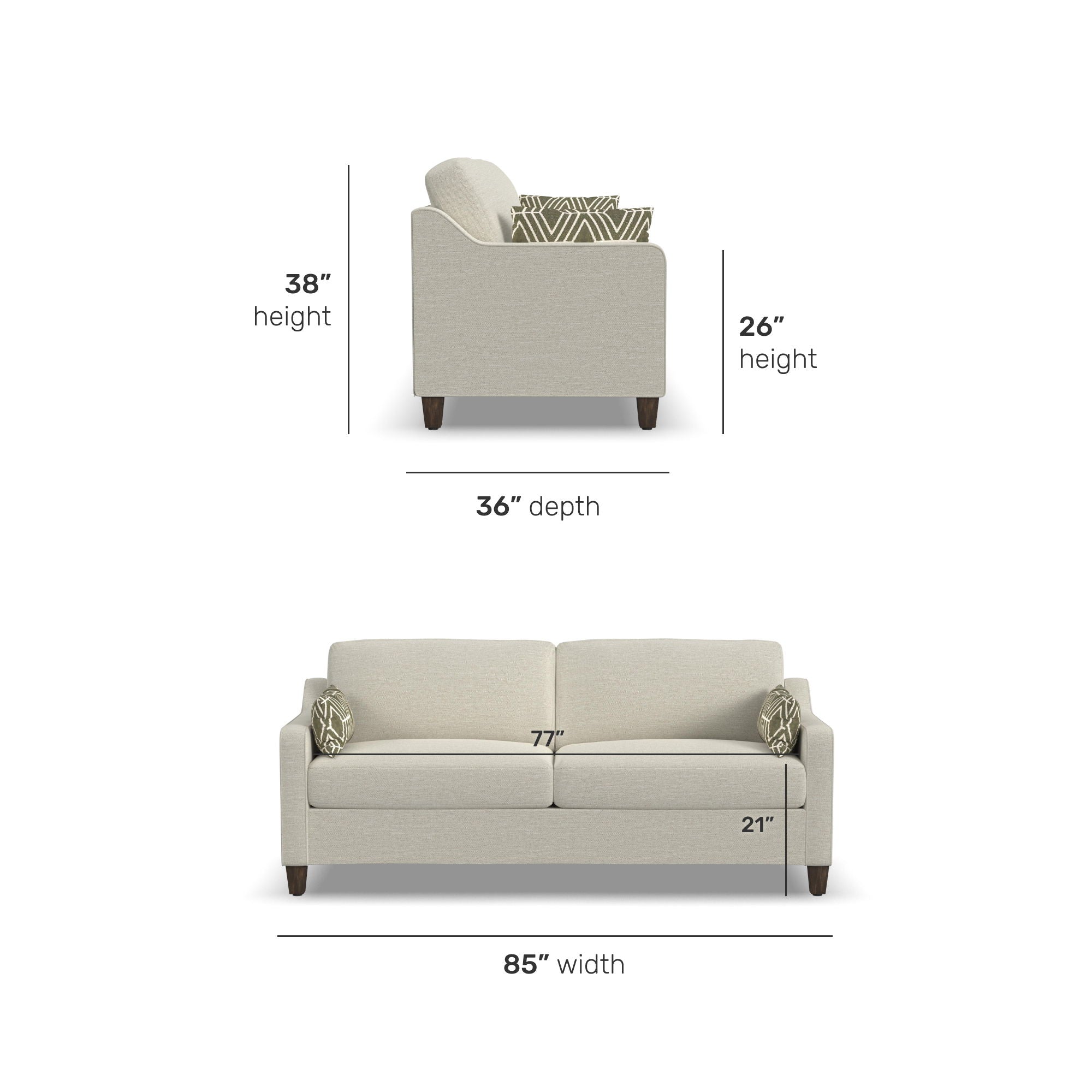 Drew - Fabric Sofa