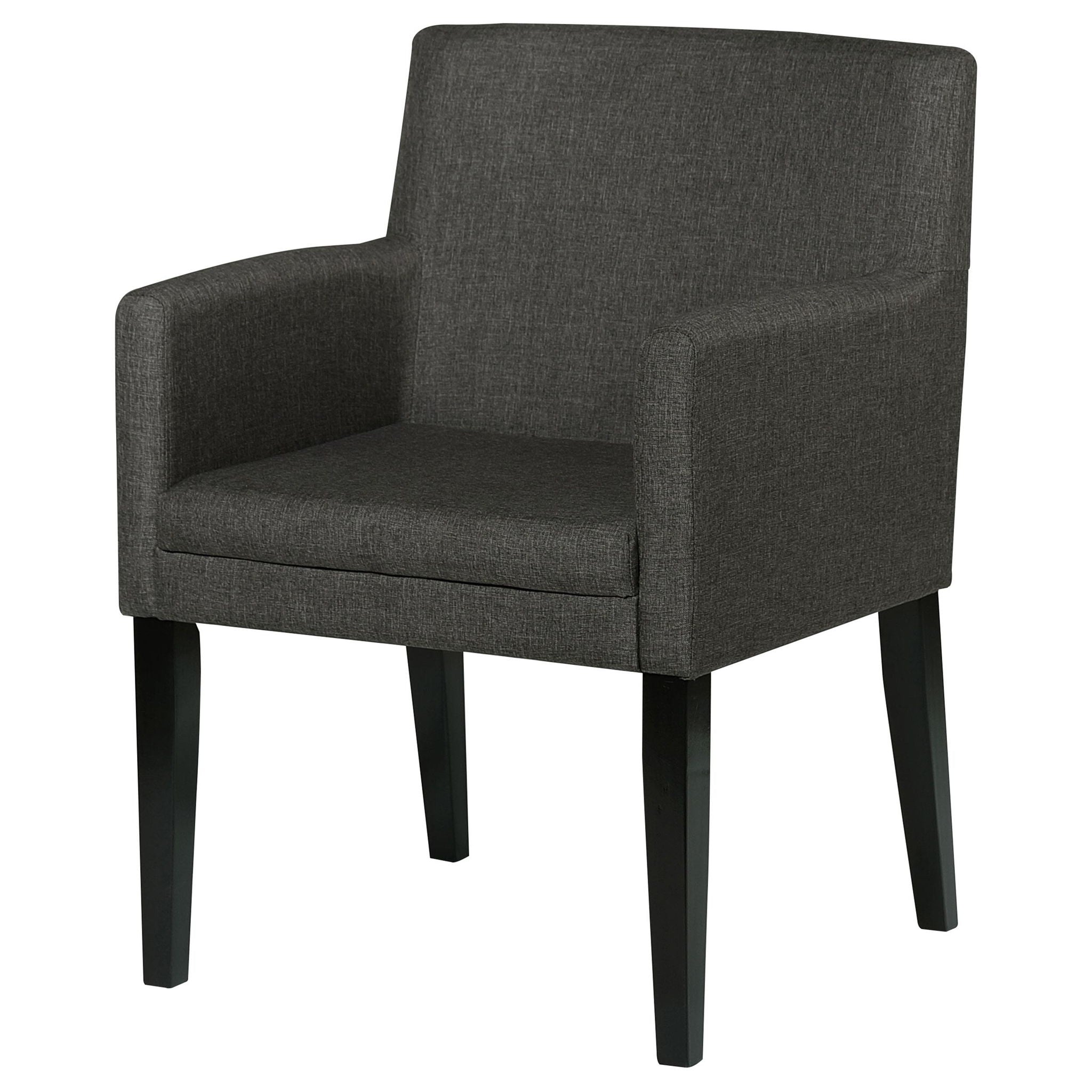 Catherine Upholstered Dining Arm Chair Grey (Set of 2) - Atlantic Fine Furniture Melbourne FL